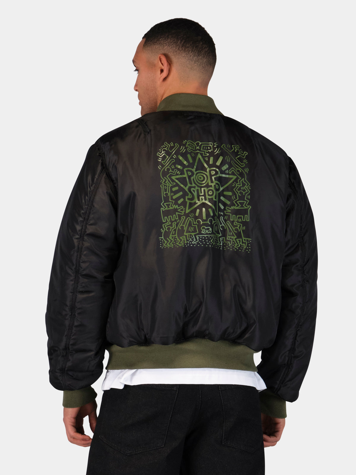Keith Haring X Alpha MA-1 All Reversible Sage