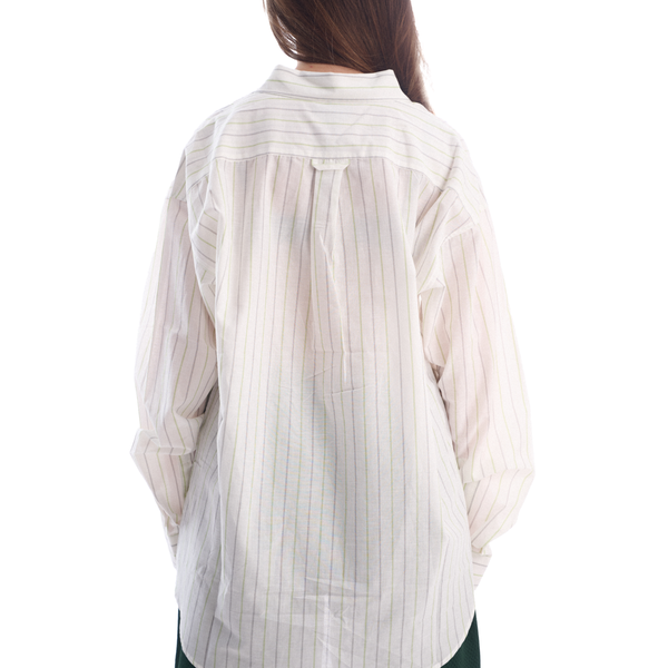 CLASSIC LS SHIRT STRIPE - WHITE I STUSSY - Momentum Clothing