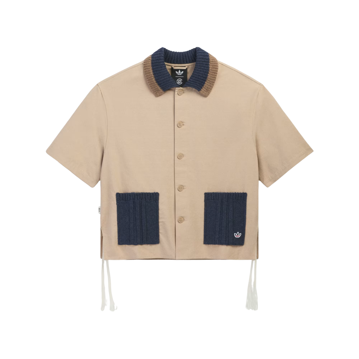 CLOT Redefined Utility Short Sleeve Shirt by Edison Chen Warm Sandstone