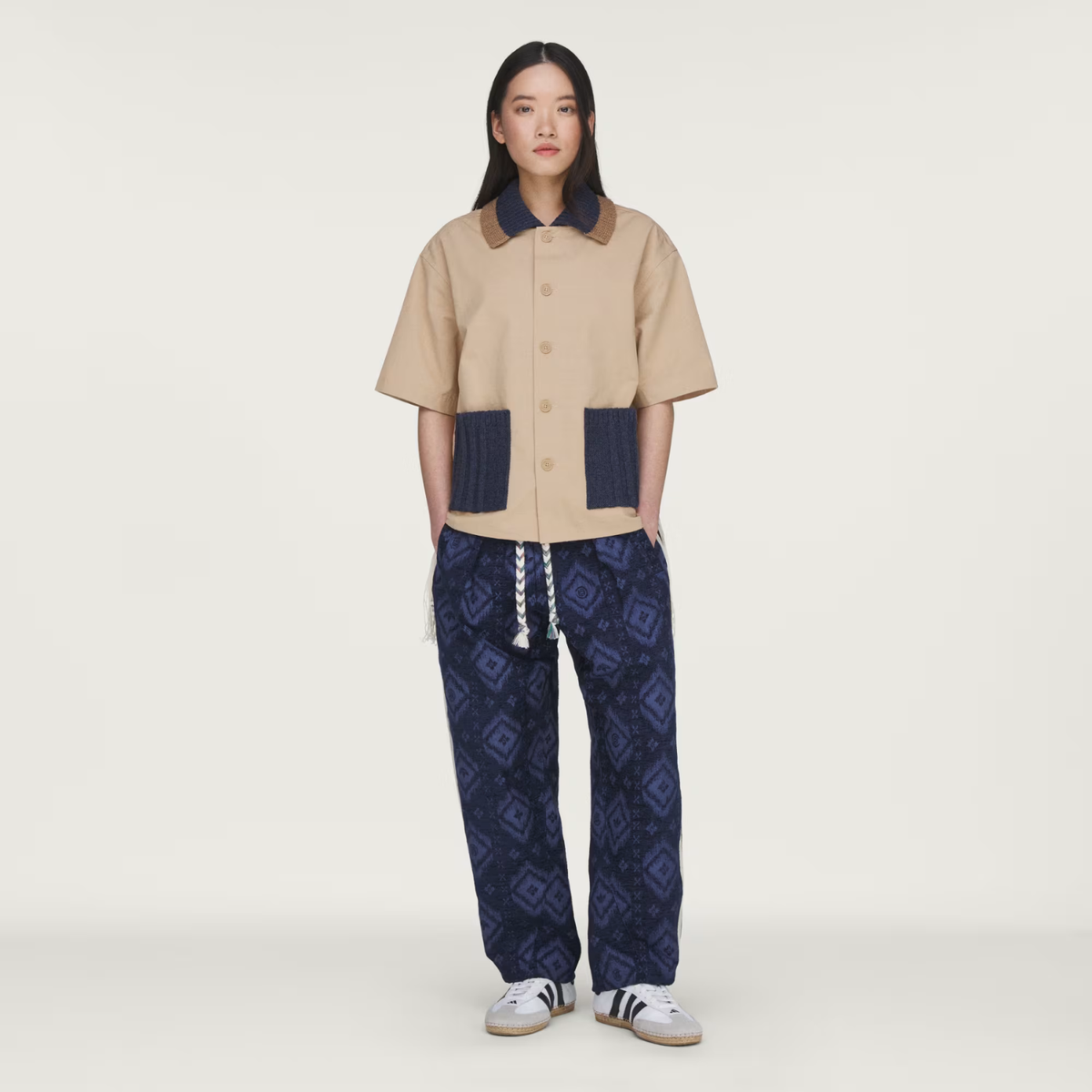 CLOT Redefined Utility Short Sleeve Shirt by Edison Chen Warm Sandstone