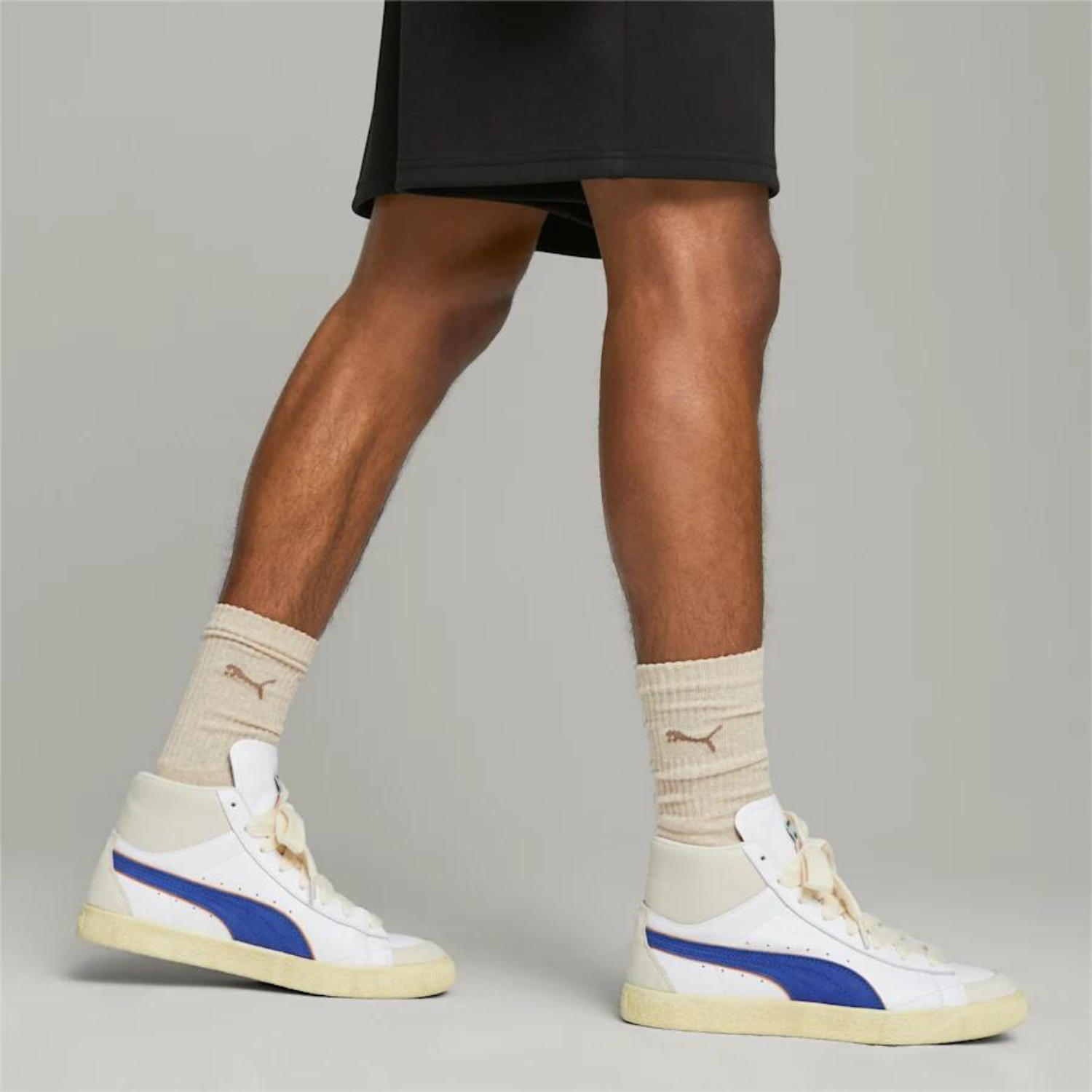 CLYDE MID BBALL RHUIGI - PUMA WHITE / ROYAL SAPPHIRE I PUMA X