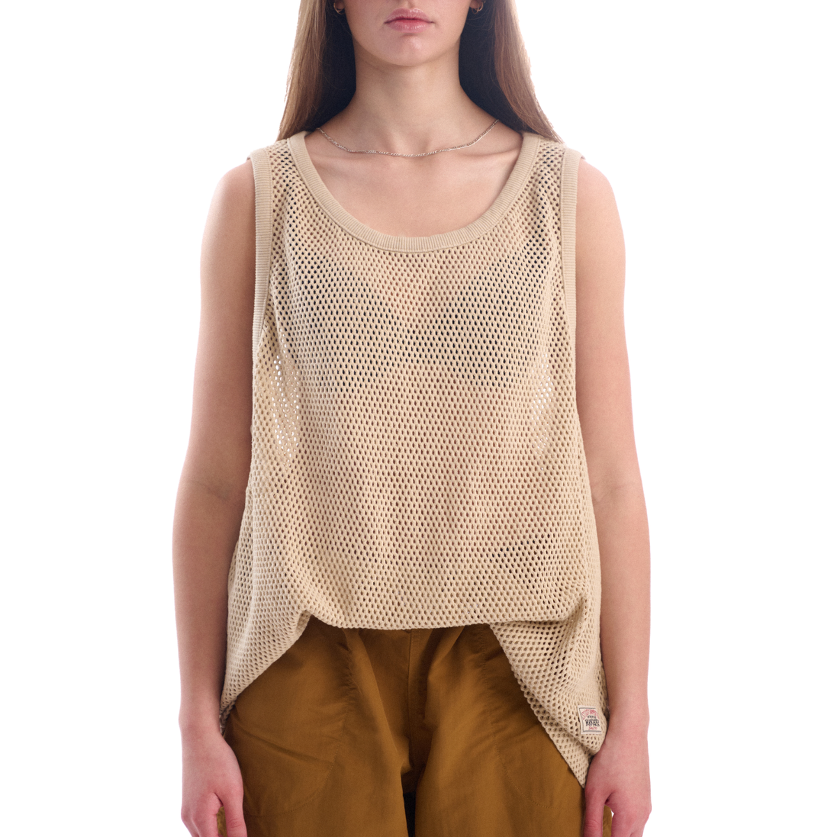 COTTON BIG MESH TANK