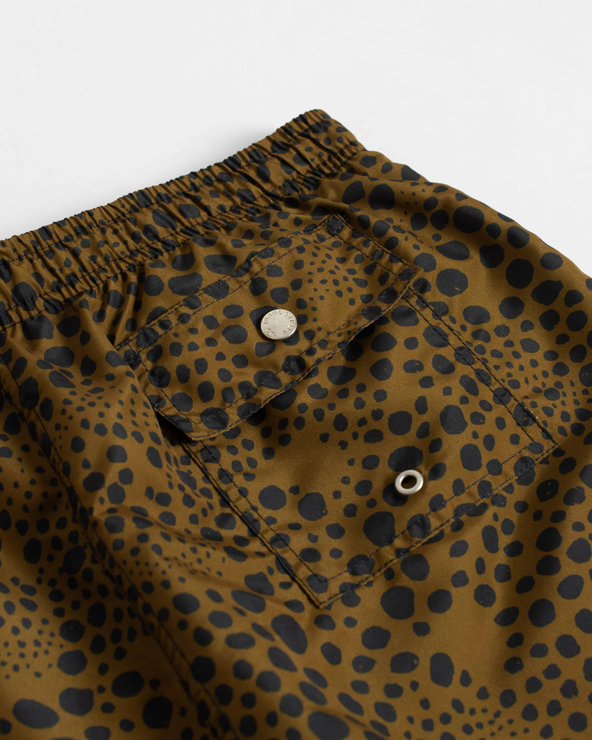 Bather Croc Speckle Swim Trunk Brown