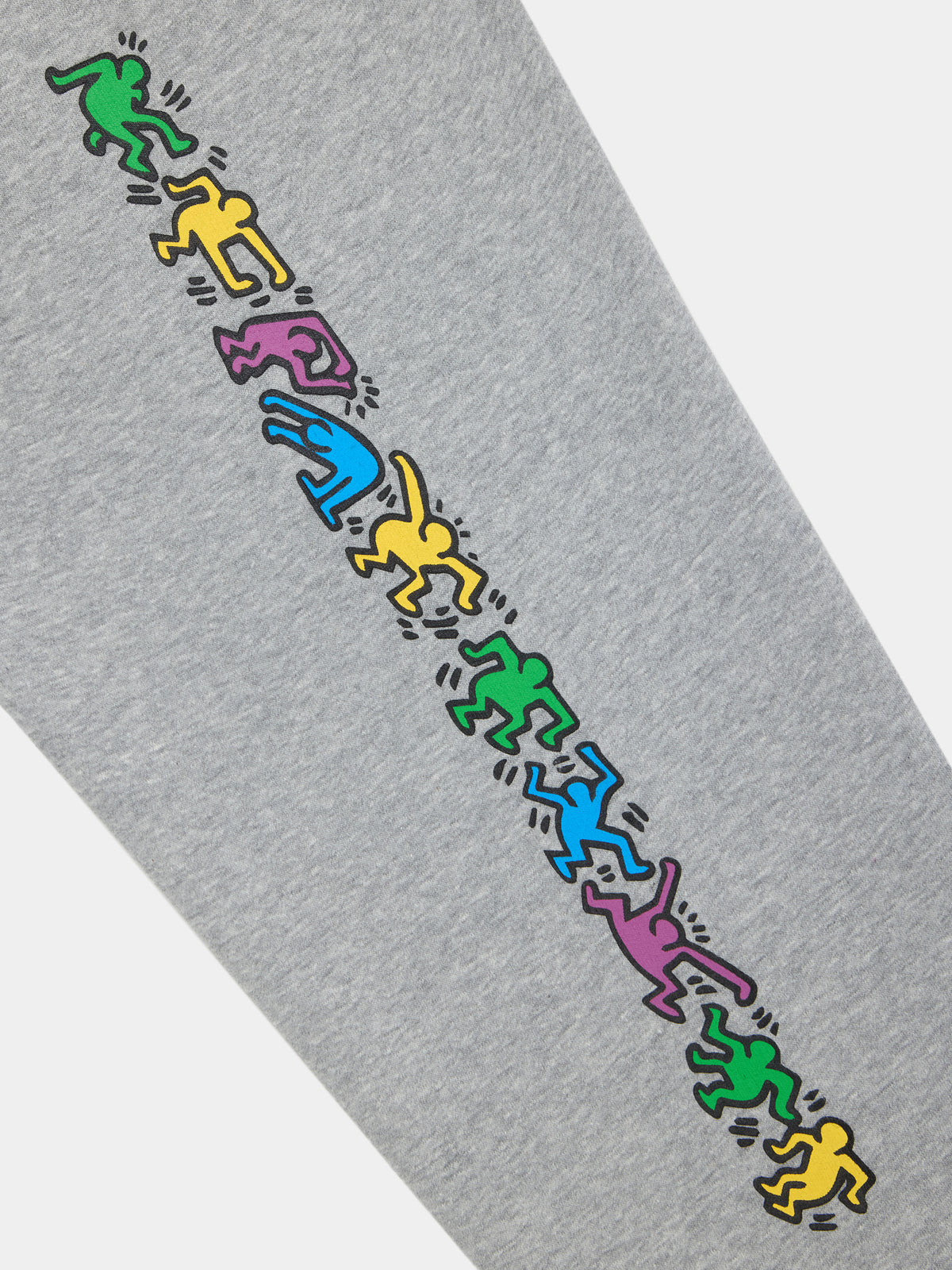Keith Haring X Alpha Pop Shop Graphic Hoodie Grey