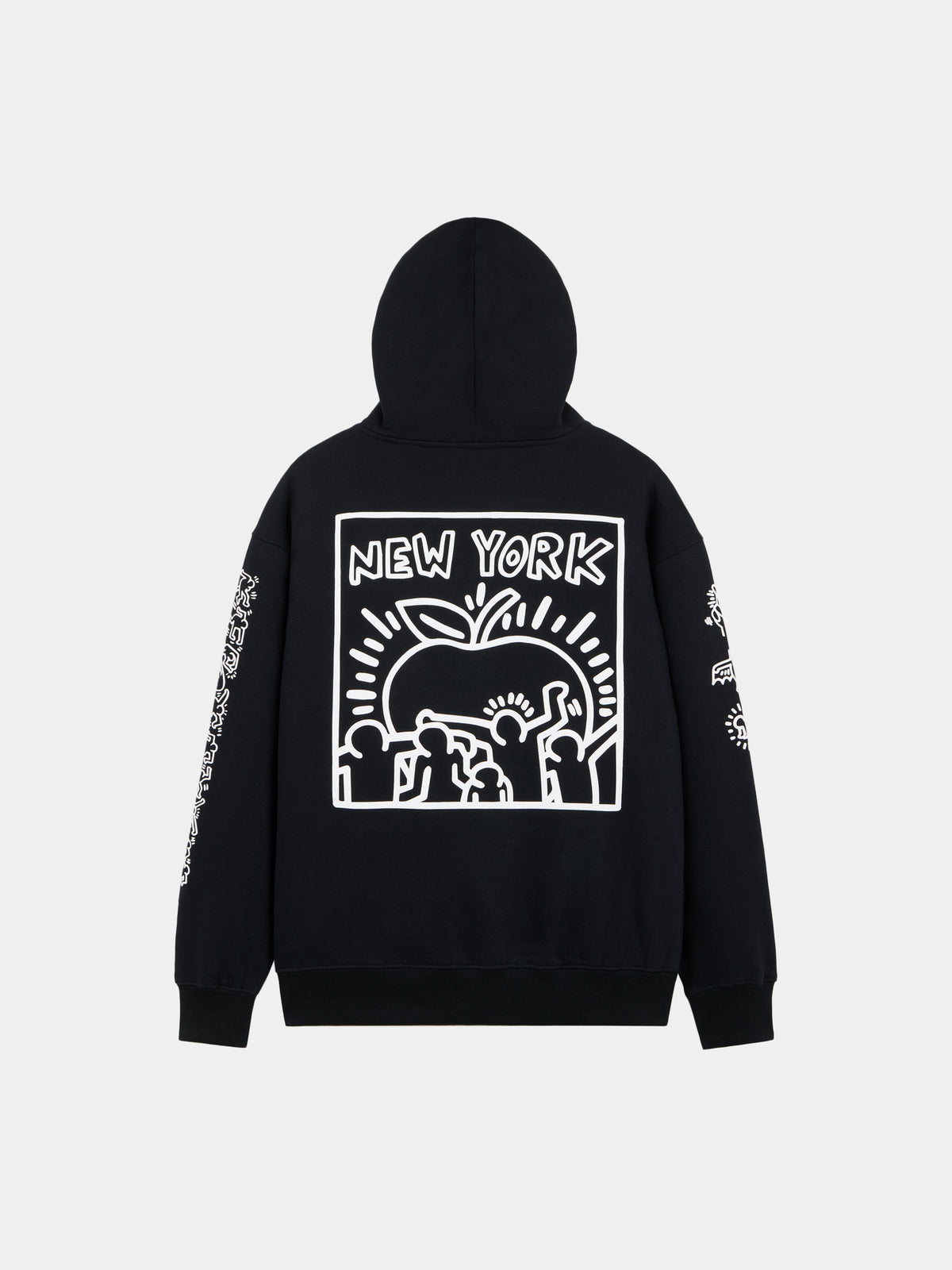 Keith Haring X Alpha New York Graphic Hoodie Black