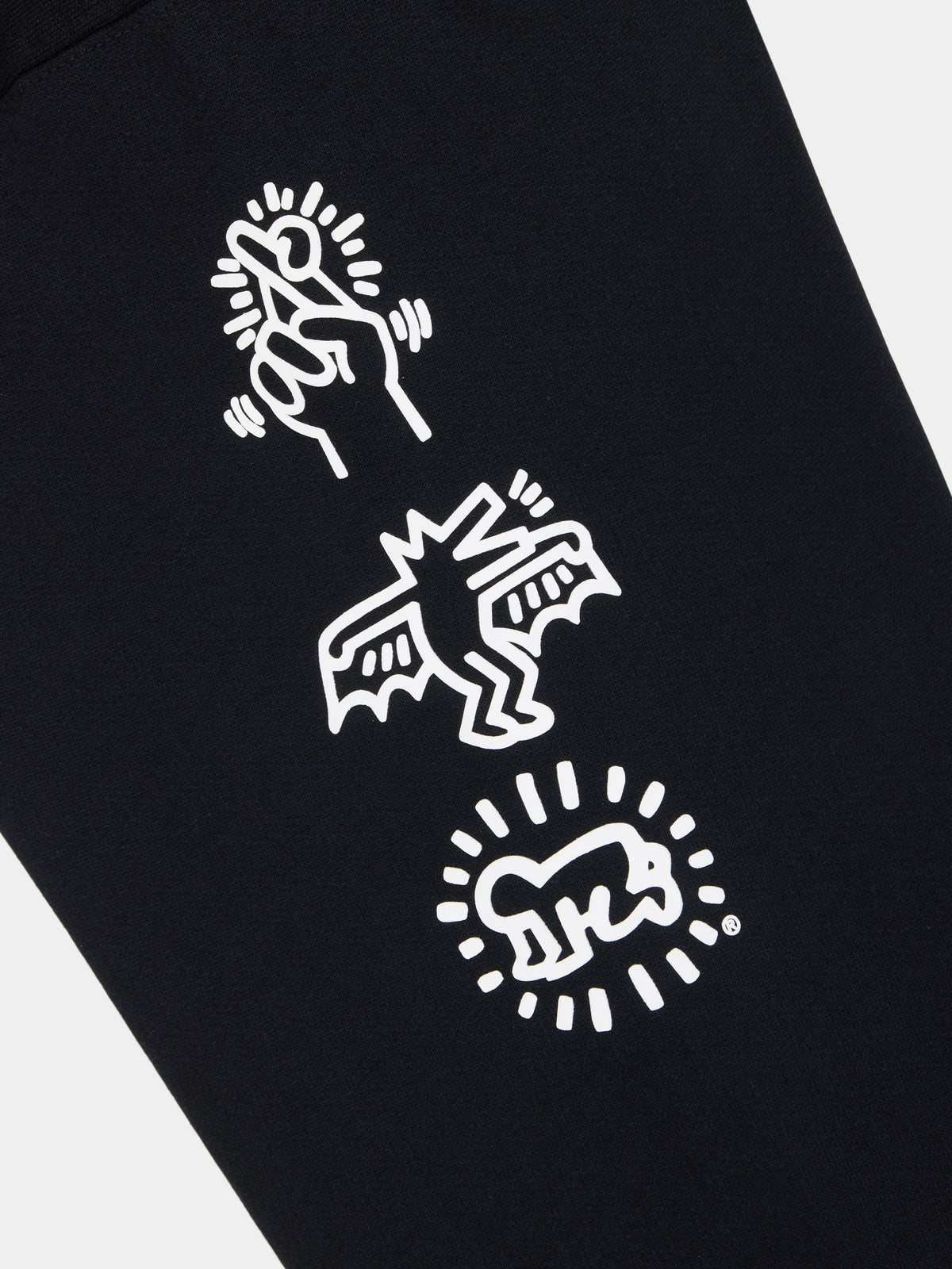 Keith Haring X Alpha New York Graphic Hoodie Black