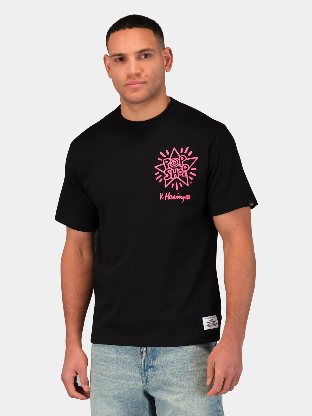 Keith Haring X Alpha Dragon Graphic Tee Black