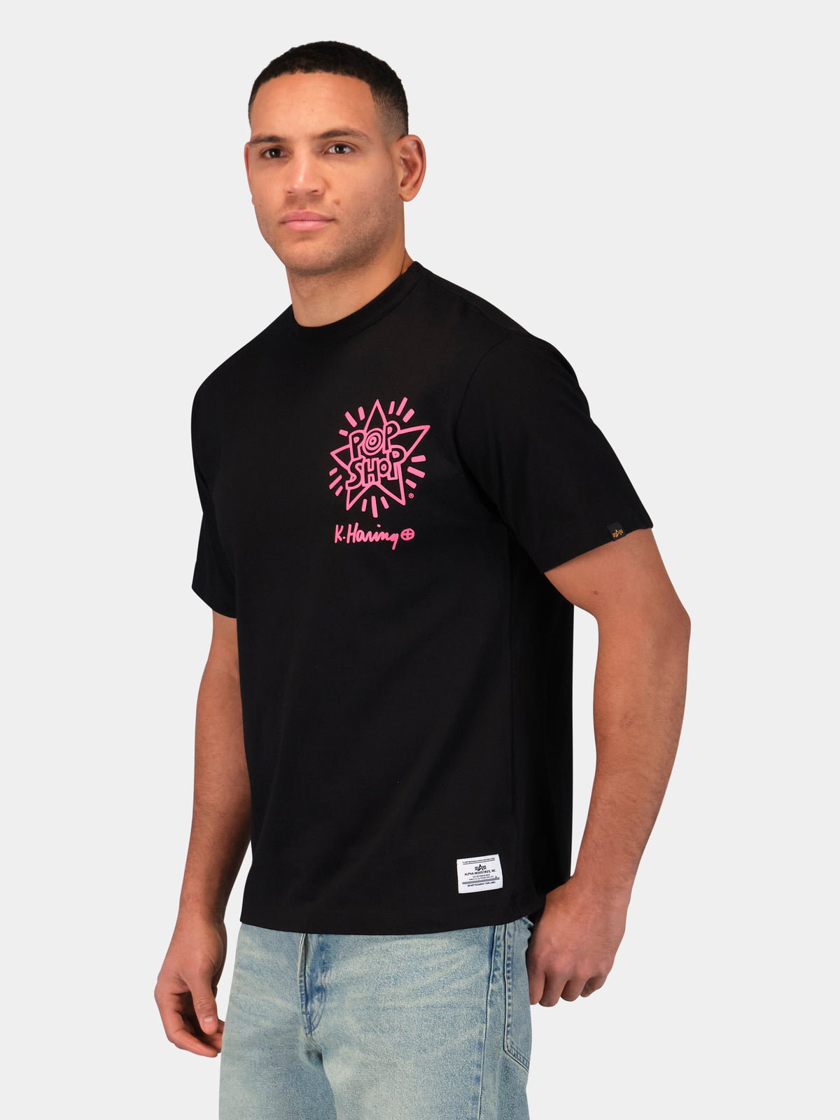 Keith Haring X Alpha Dragon Graphic Tee Black