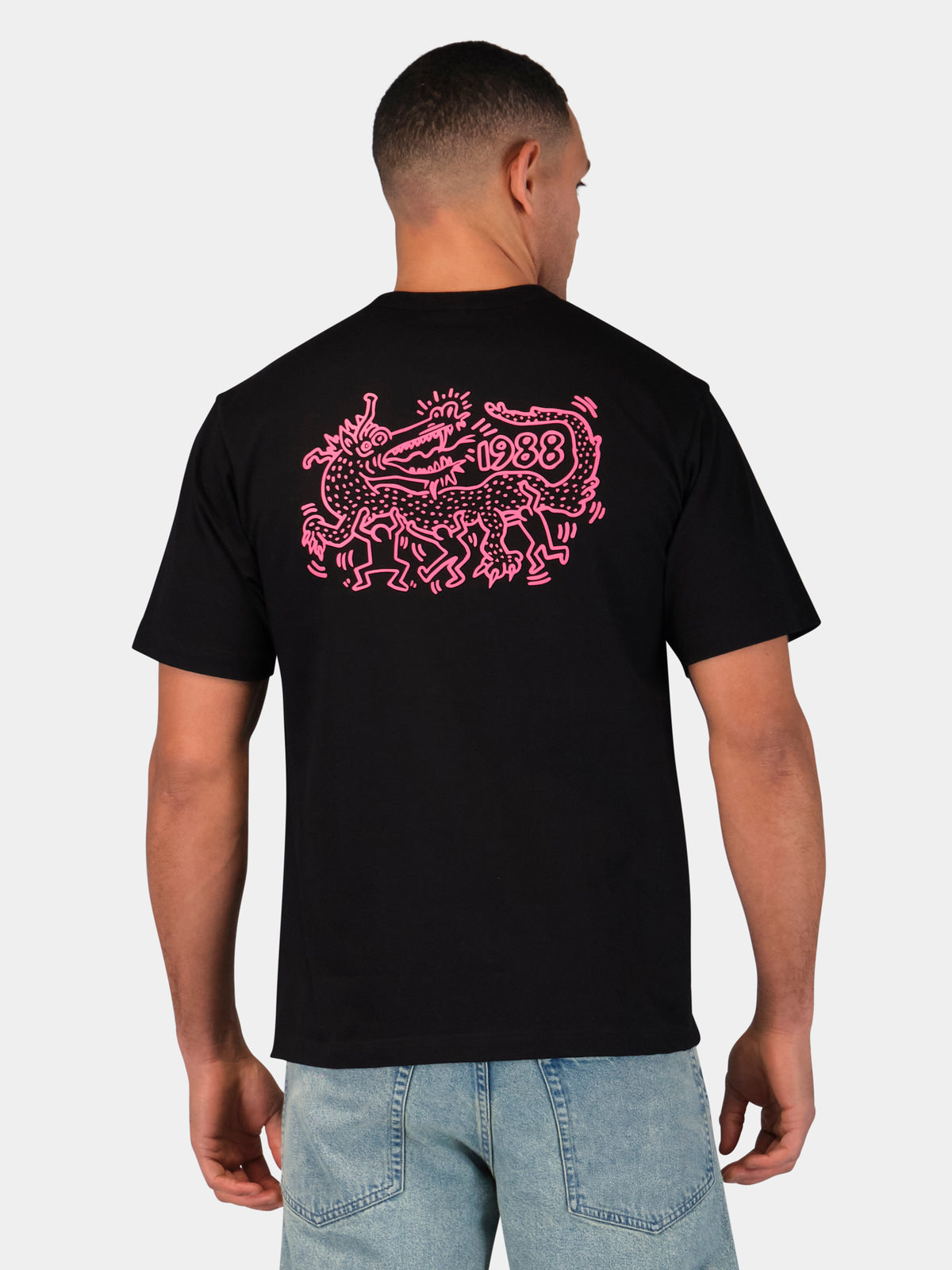 Keith Haring X Alpha Dragon Graphic Tee Black