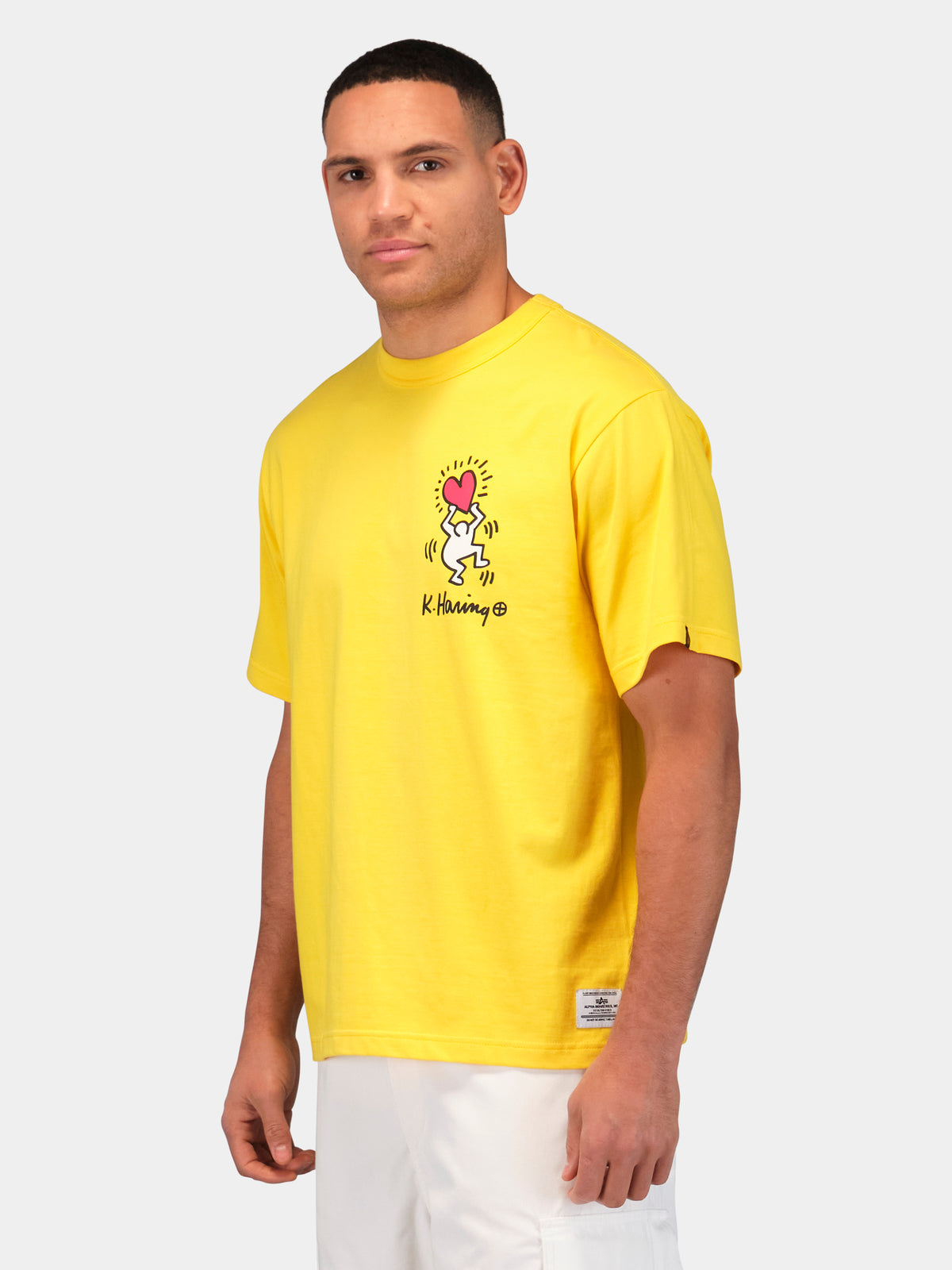 Keith Haring X Alpha Graphic Tee "Heart Man"