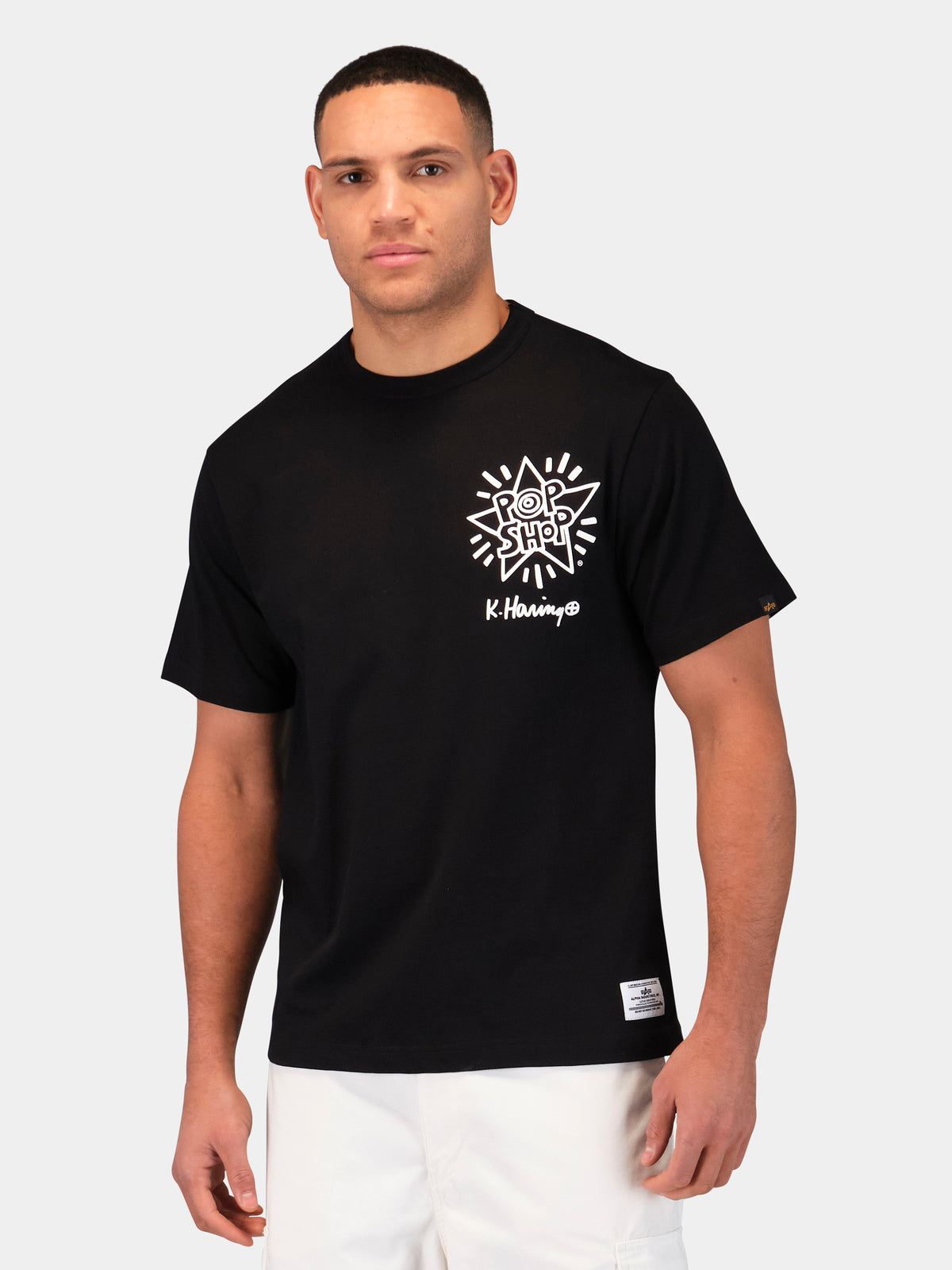 Keith Haring X Alpha Graphic Tees Pop Shop Black