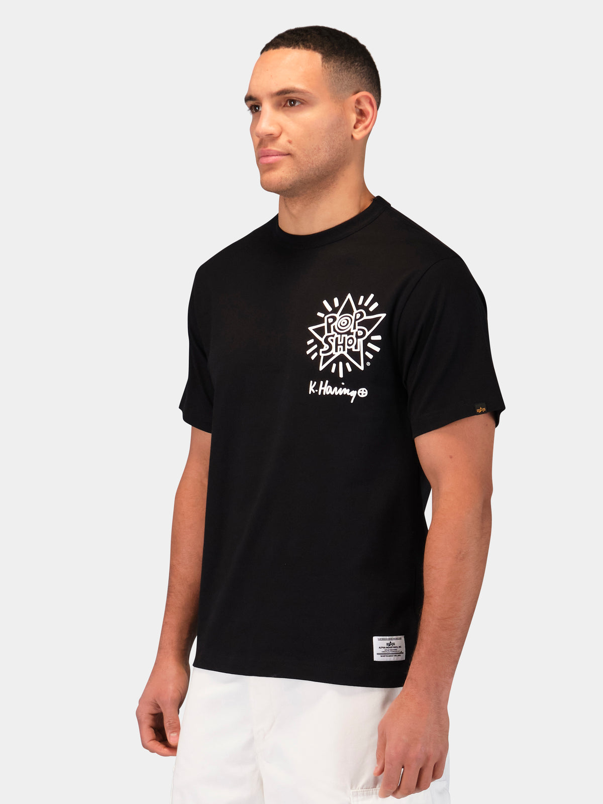 Keith Haring X Alpha Graphic Tees Pop Shop Black
