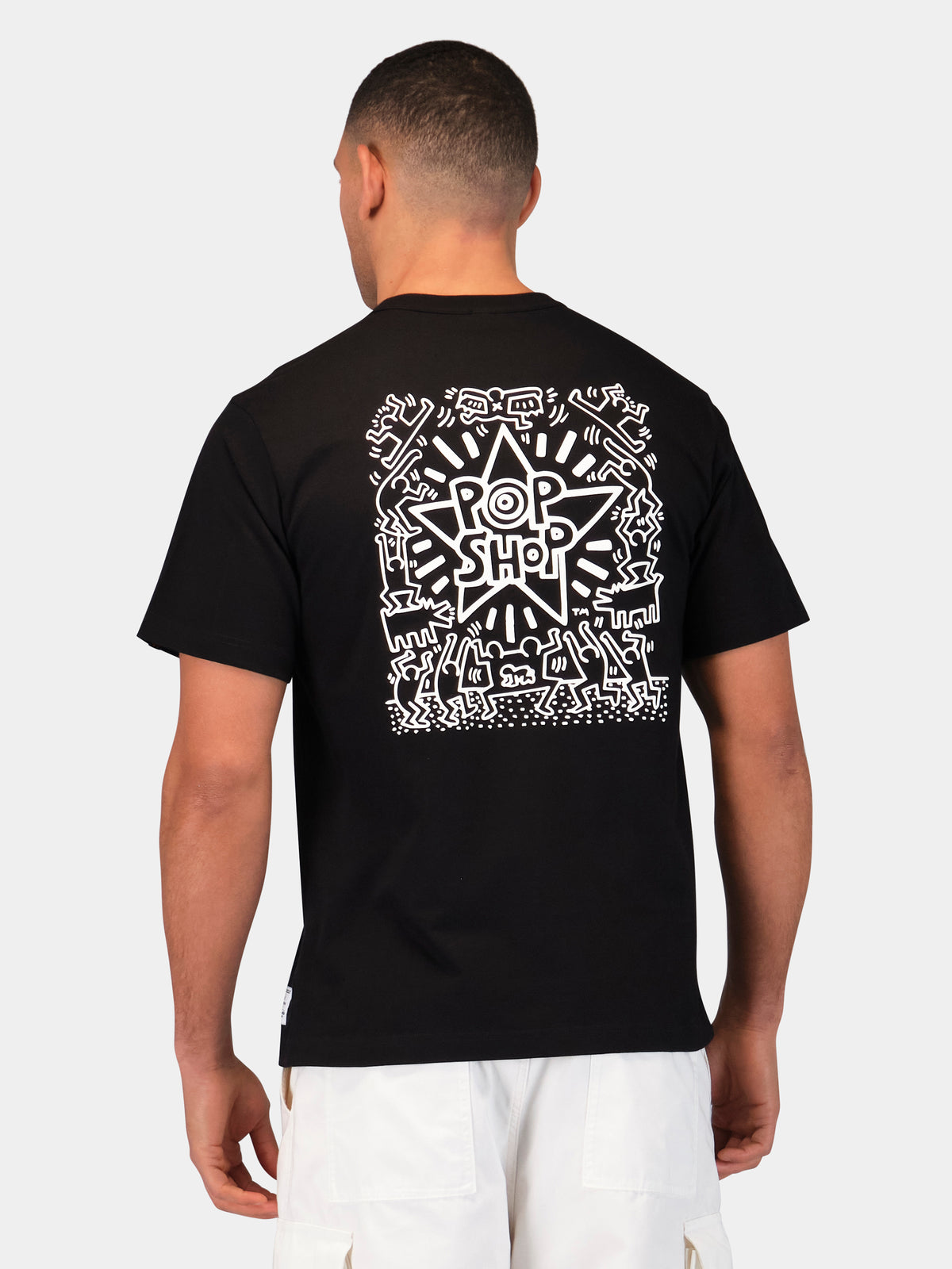 Keith Haring X Alpha Graphic Tees Pop Shop Black