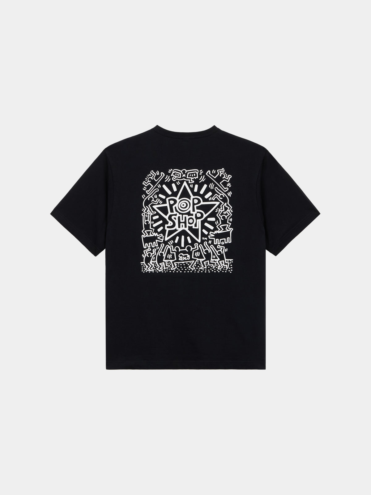 Keith Haring X Alpha Graphic Tees Pop Shop Black