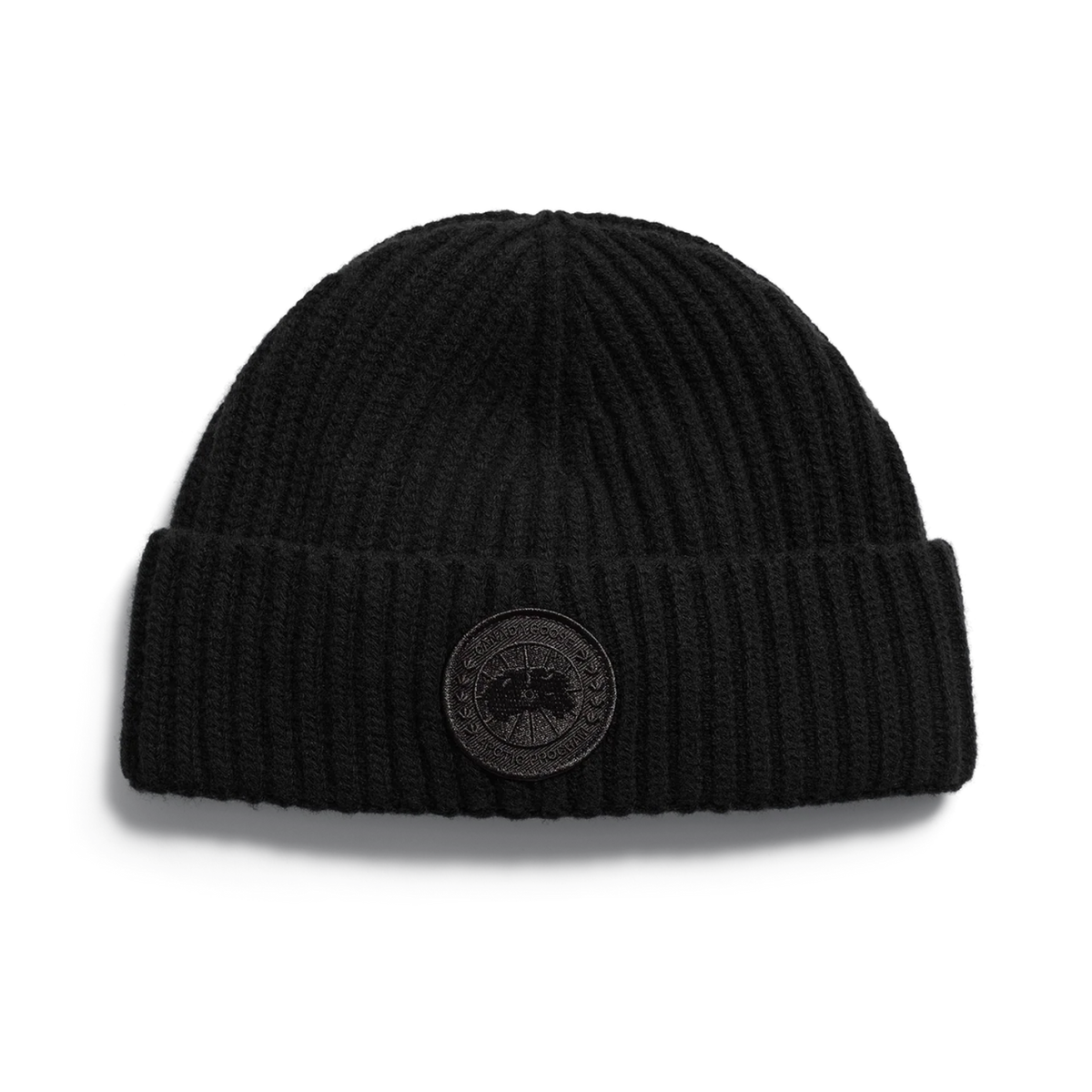 Canada Goose Cashmere Blend Rib Toque Black/Black