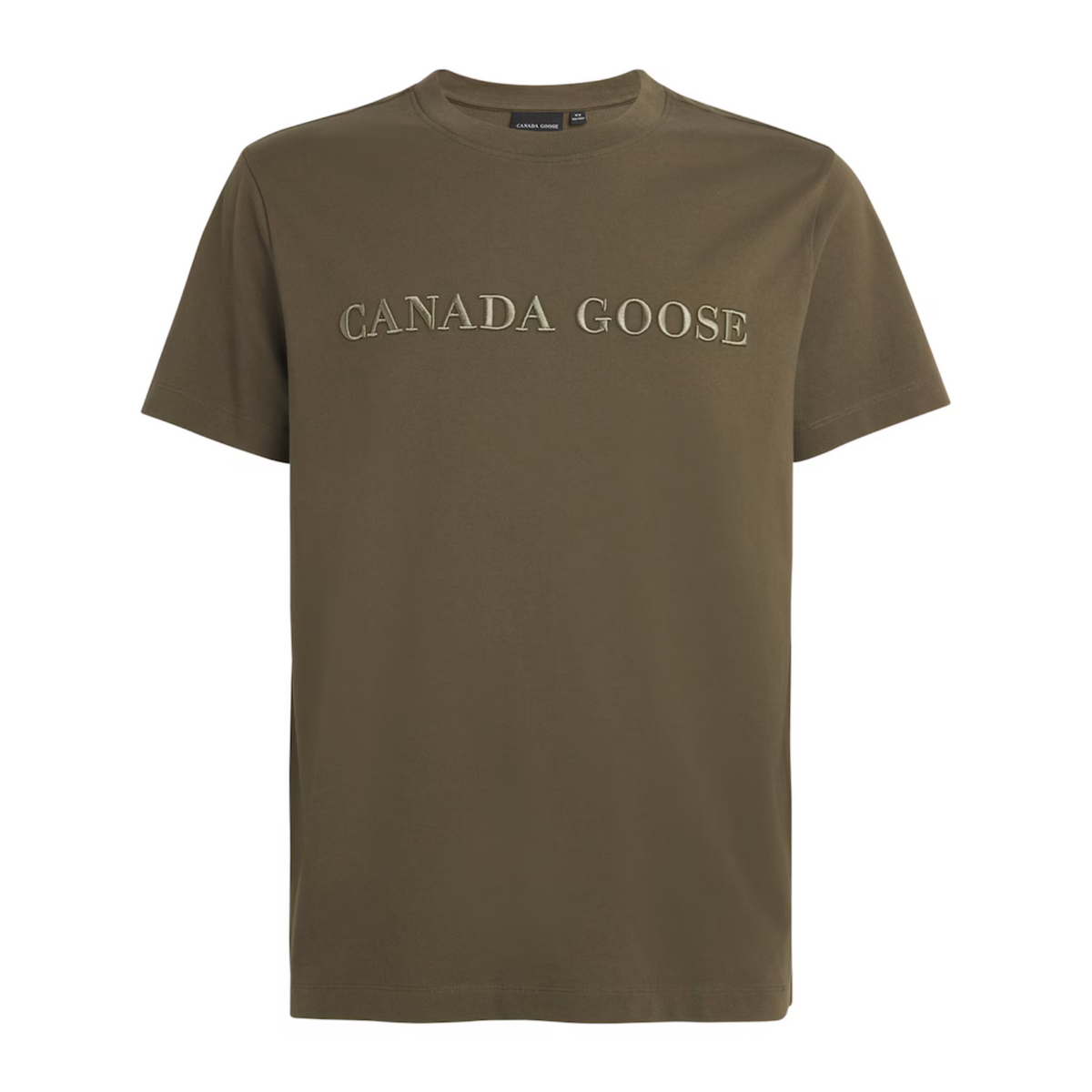 Canada Goose Emersen T-Shirt Embroidered Wordmark Military Green