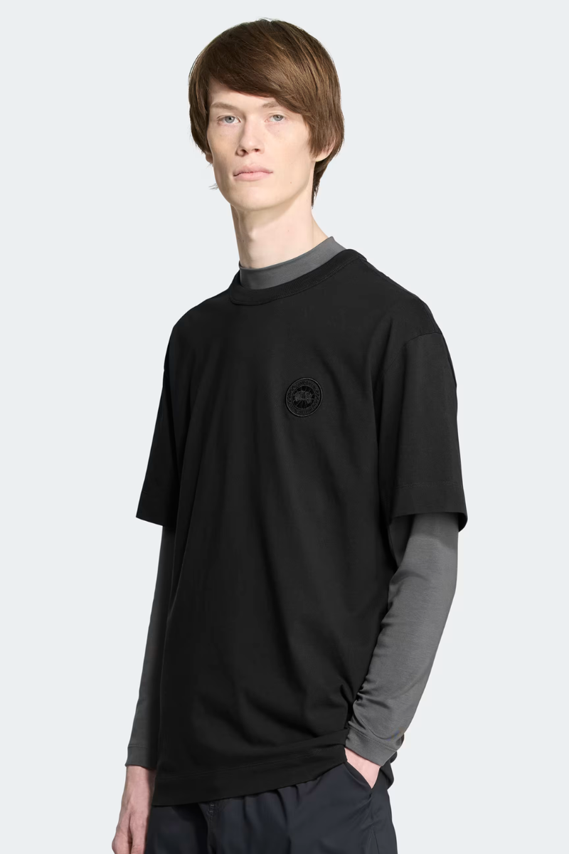 Canada Goose Gladstone T-Shirt Embroidered Disc Black