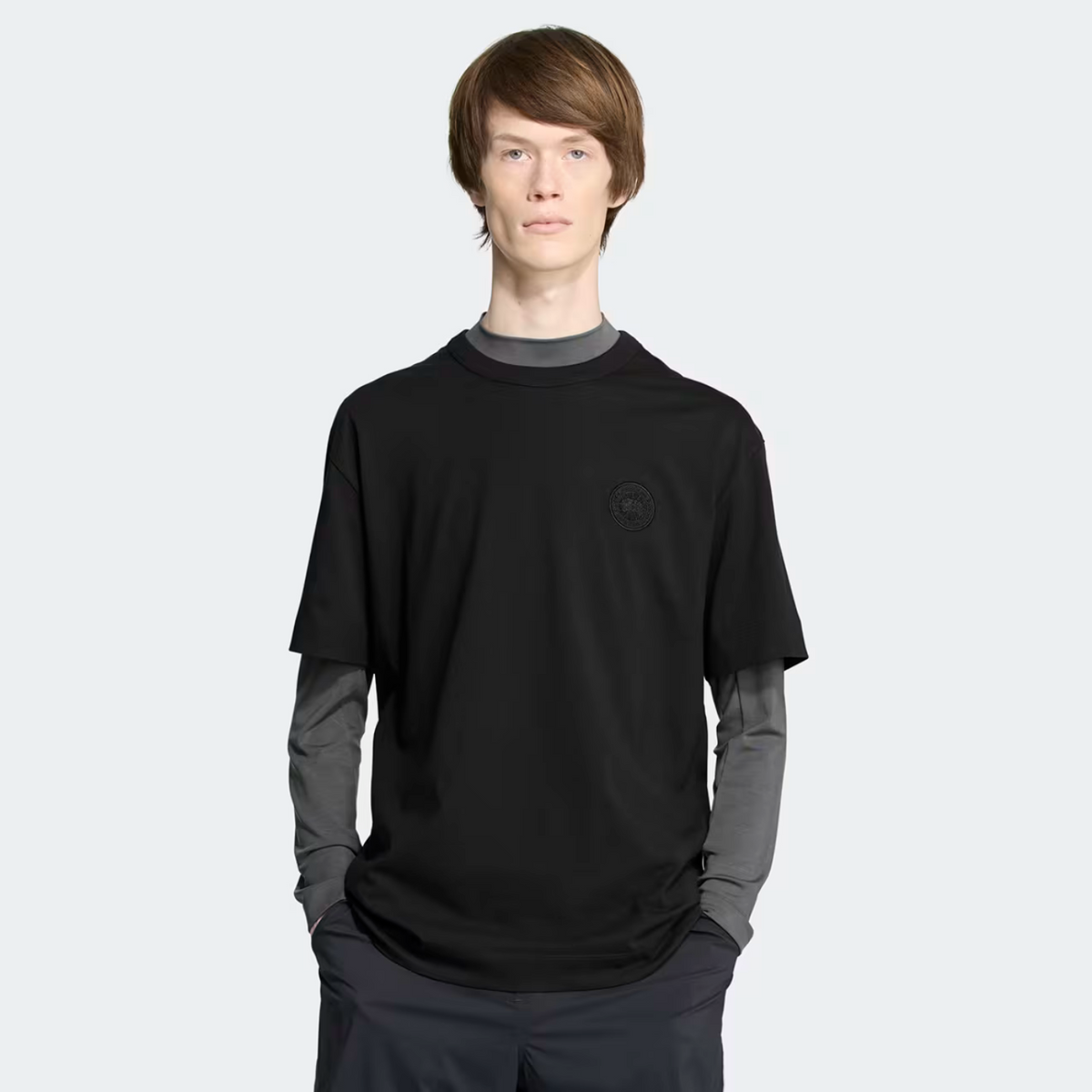 Canada Goose Gladstone T-Shirt Embroidered Disc Black