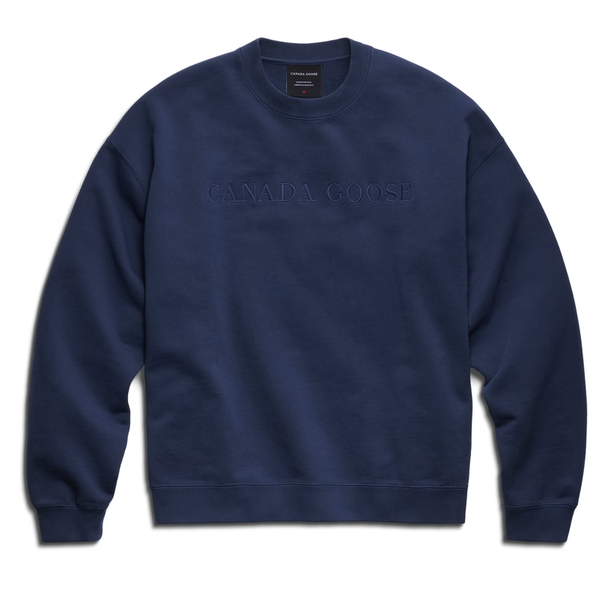 Canada Goose Rove Crew With Chest Embroidery Marine Oxford
