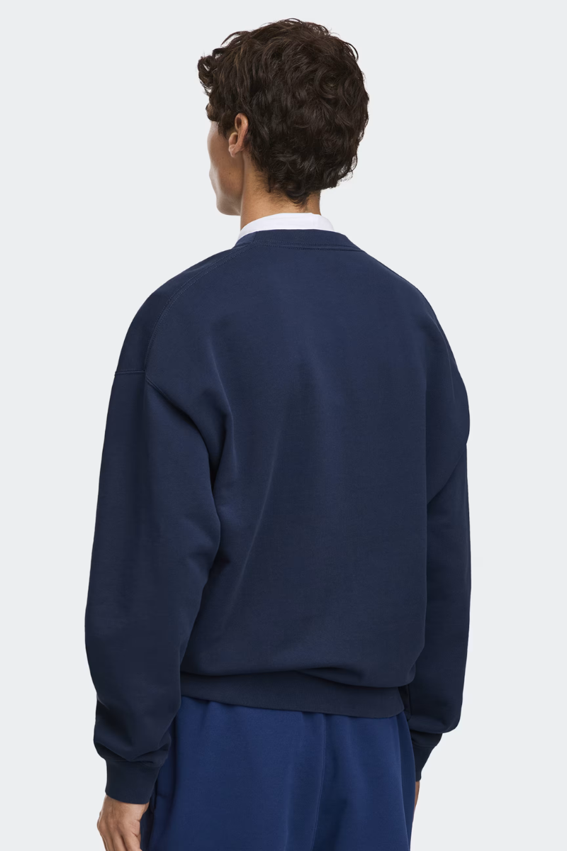 Canada Goose Rove Crew With Chest Embroidery Marine Oxford