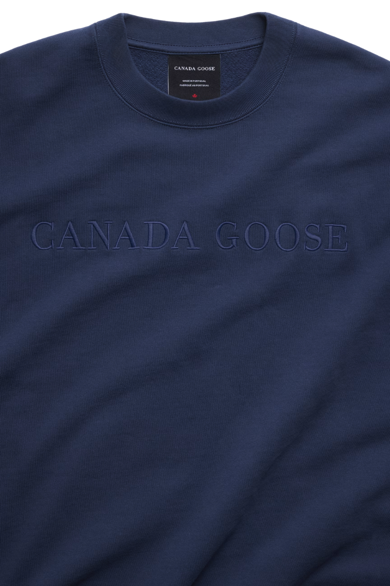 Canada Goose Rove Crew With Chest Embroidery Marine Oxford