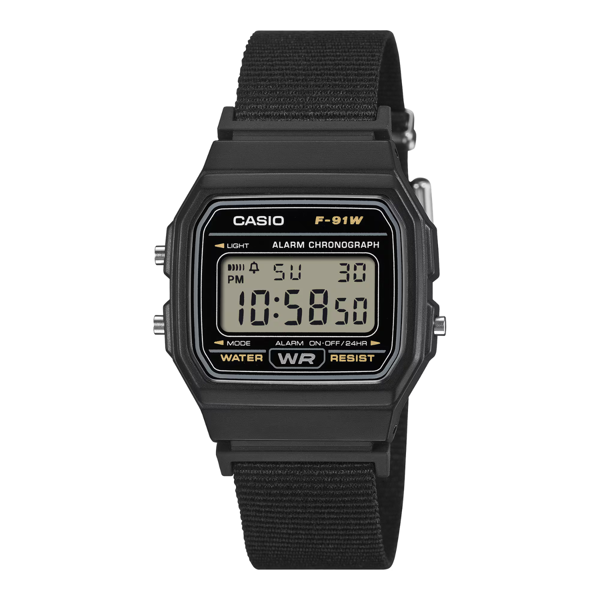 Casio F-91WF-1A Watch- Black 