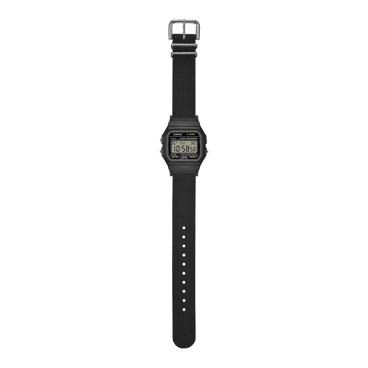 Casio F-91WF-1A Watch- Black 