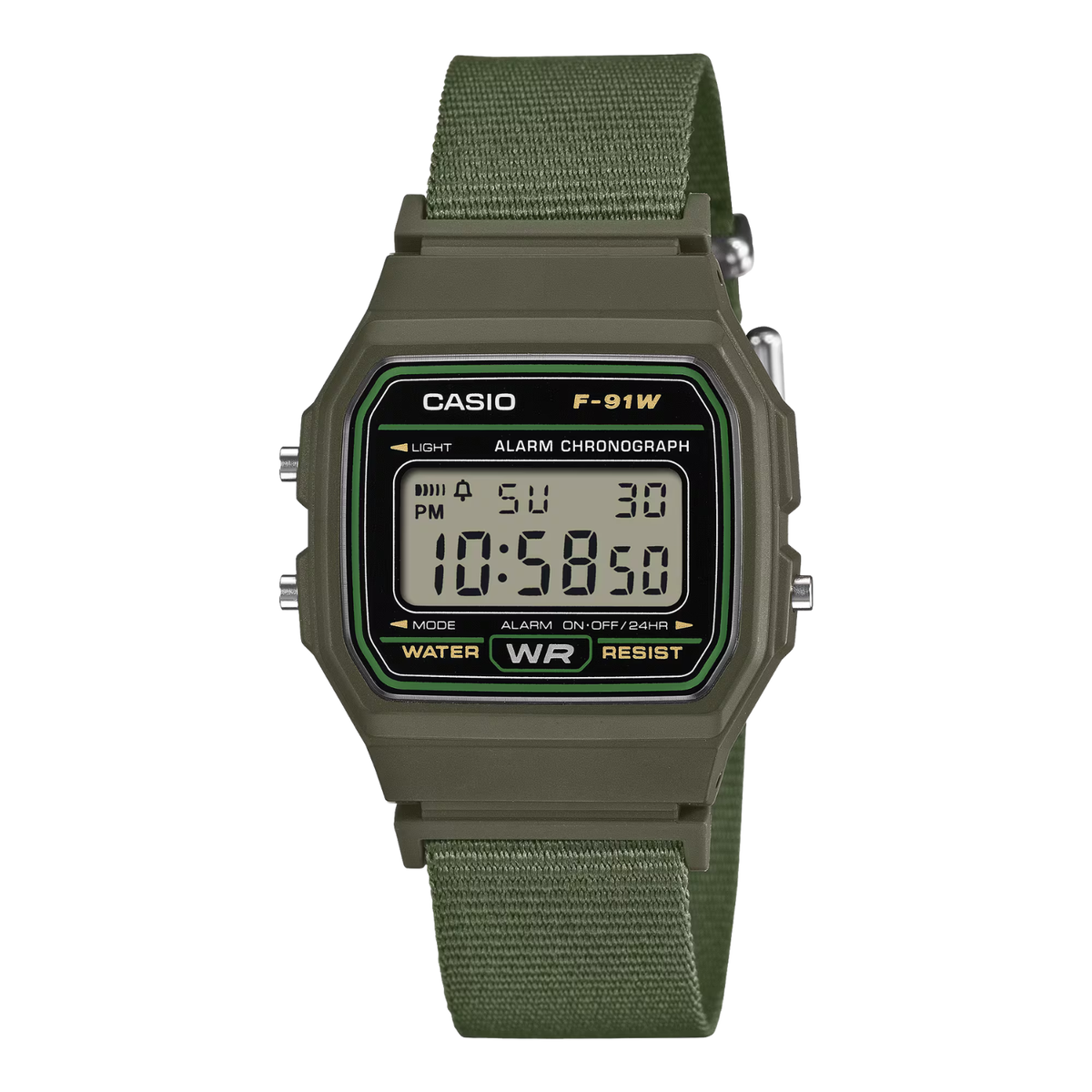 Casio F-91WF-3A WATCH - Green Watch