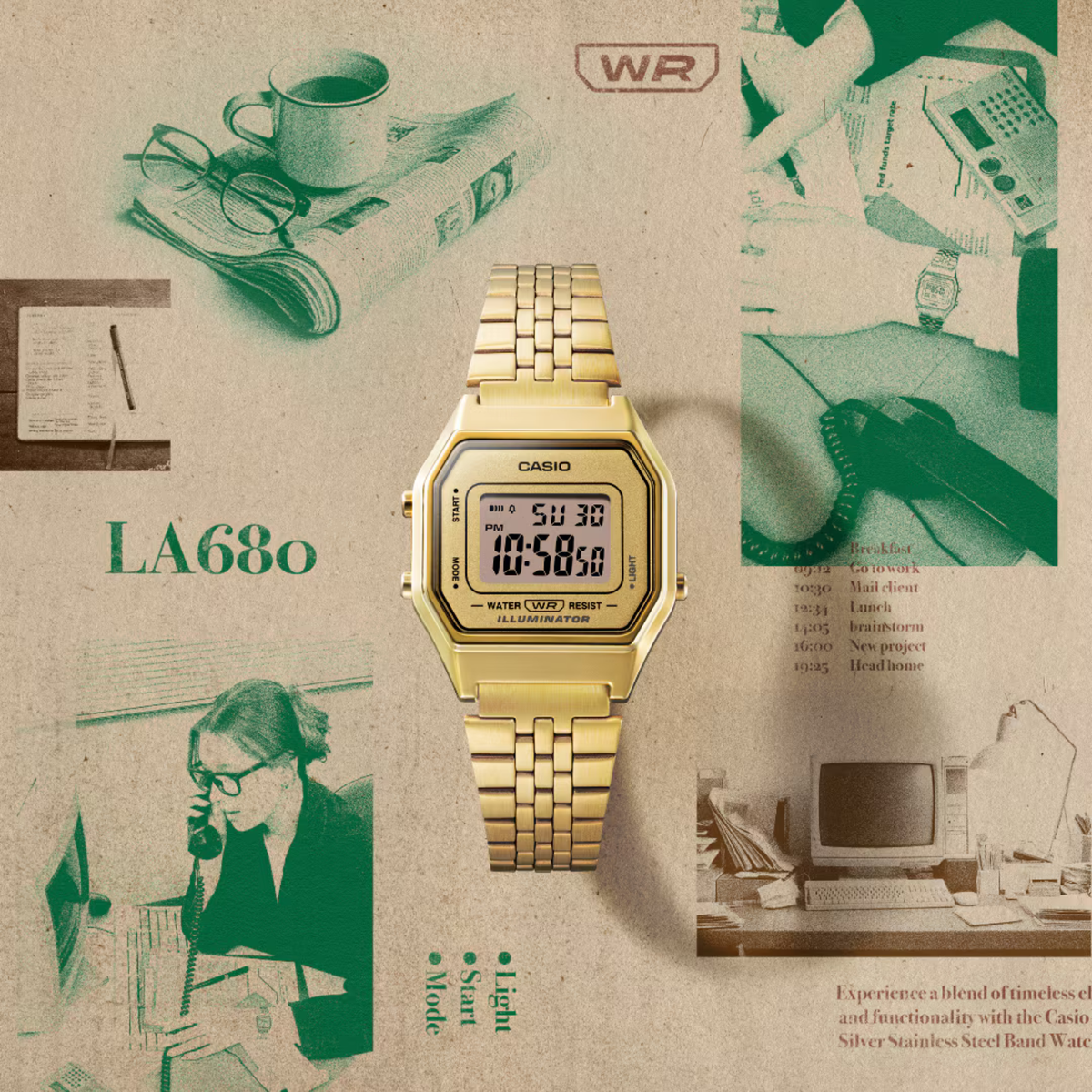 Casio Vintage LA680WGA-9 Watch 