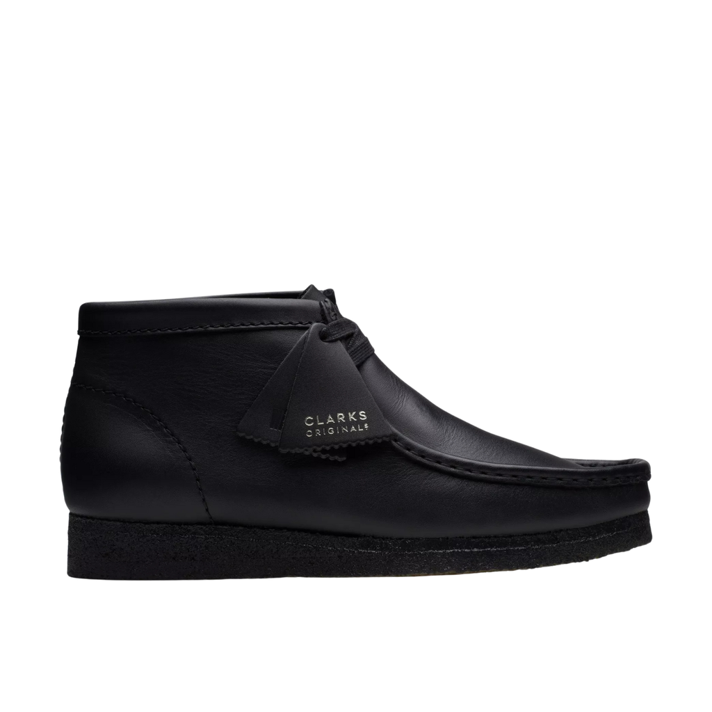 Clarks Wallabee Boot Black Leather I Momentum - Momentum Clothing