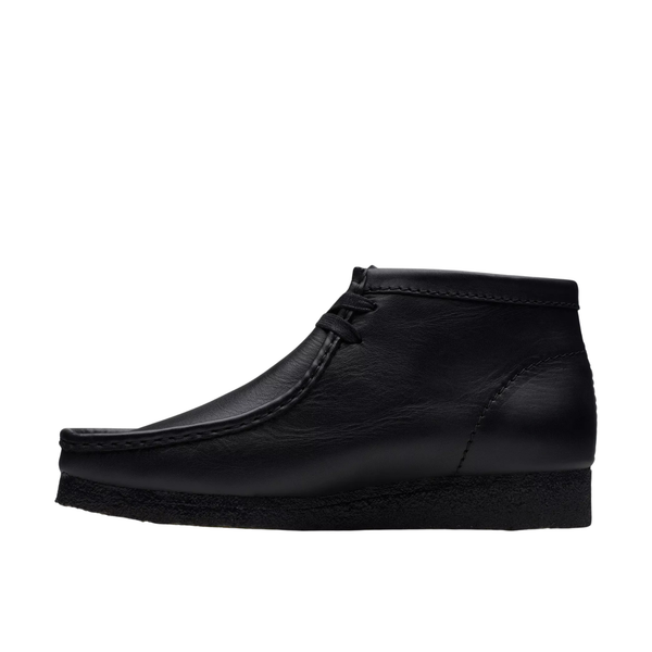 Clarks Wallabee Boot Black Leather I Momentum - Momentum Clothing