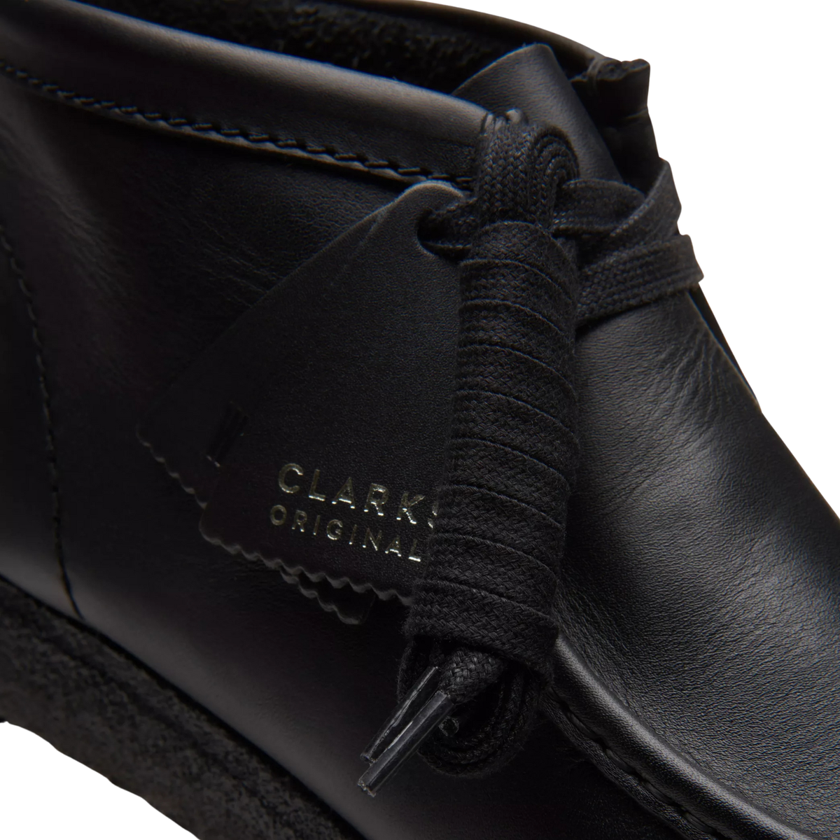 Clarks Wallabee Boot Black Leather