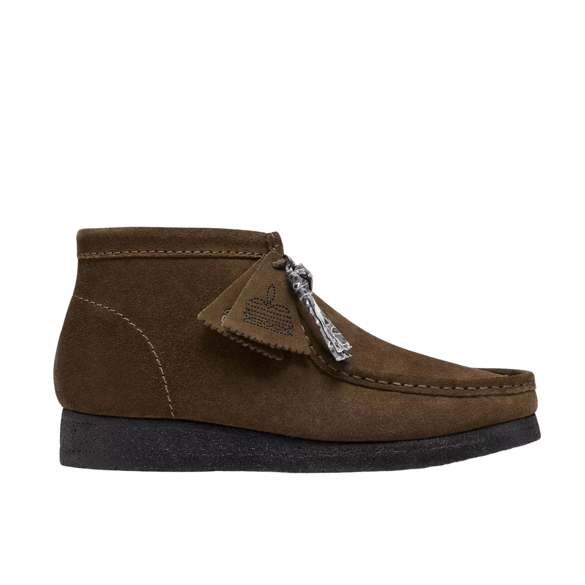 Clarks Wallabee Boot Dark Olive Suede
