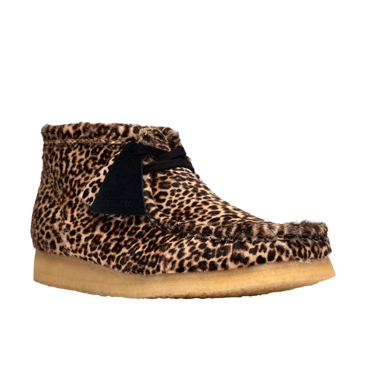 Clarks Wallabee Boot Leopard Print