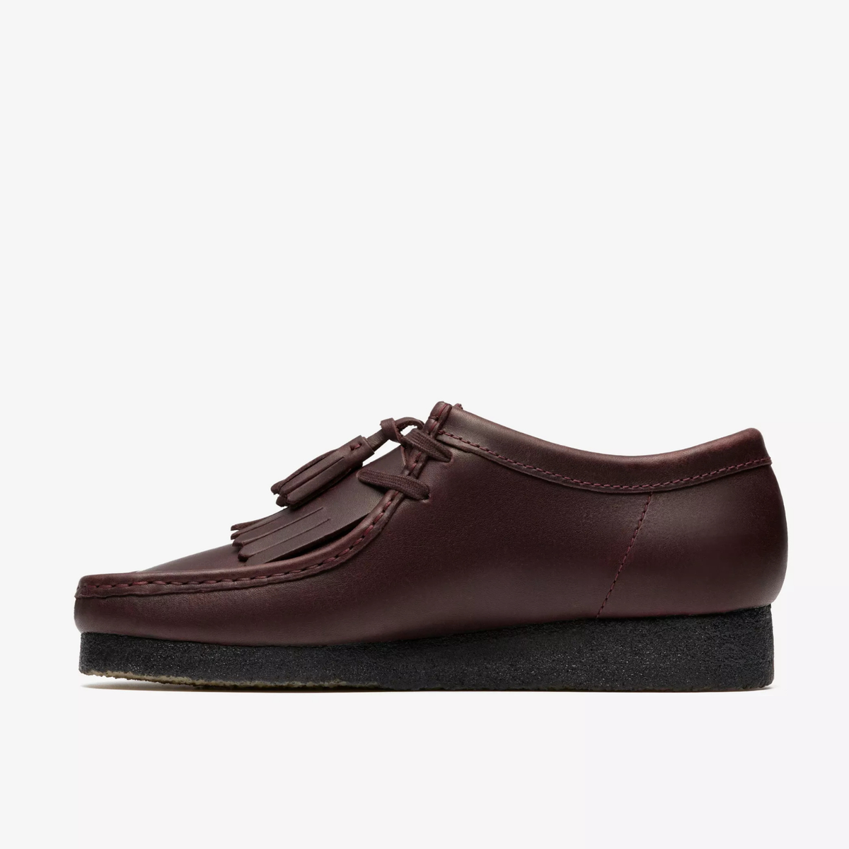 Clarks Wallabee Purple Grape Leather 