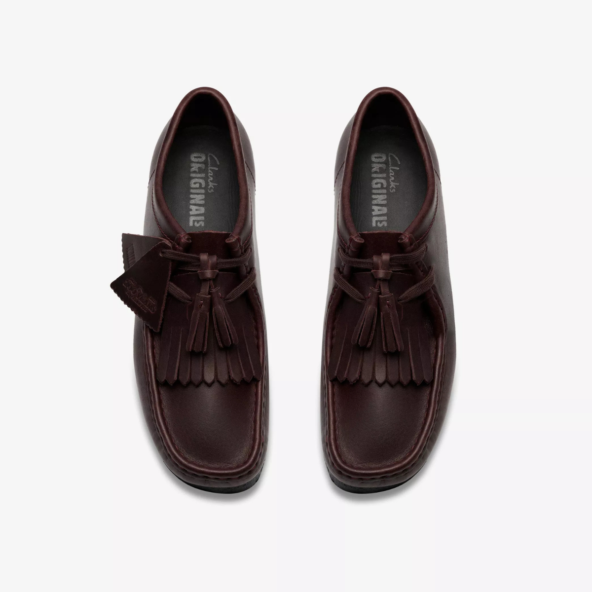 Clarks Wallabee Purple Grape Leather 