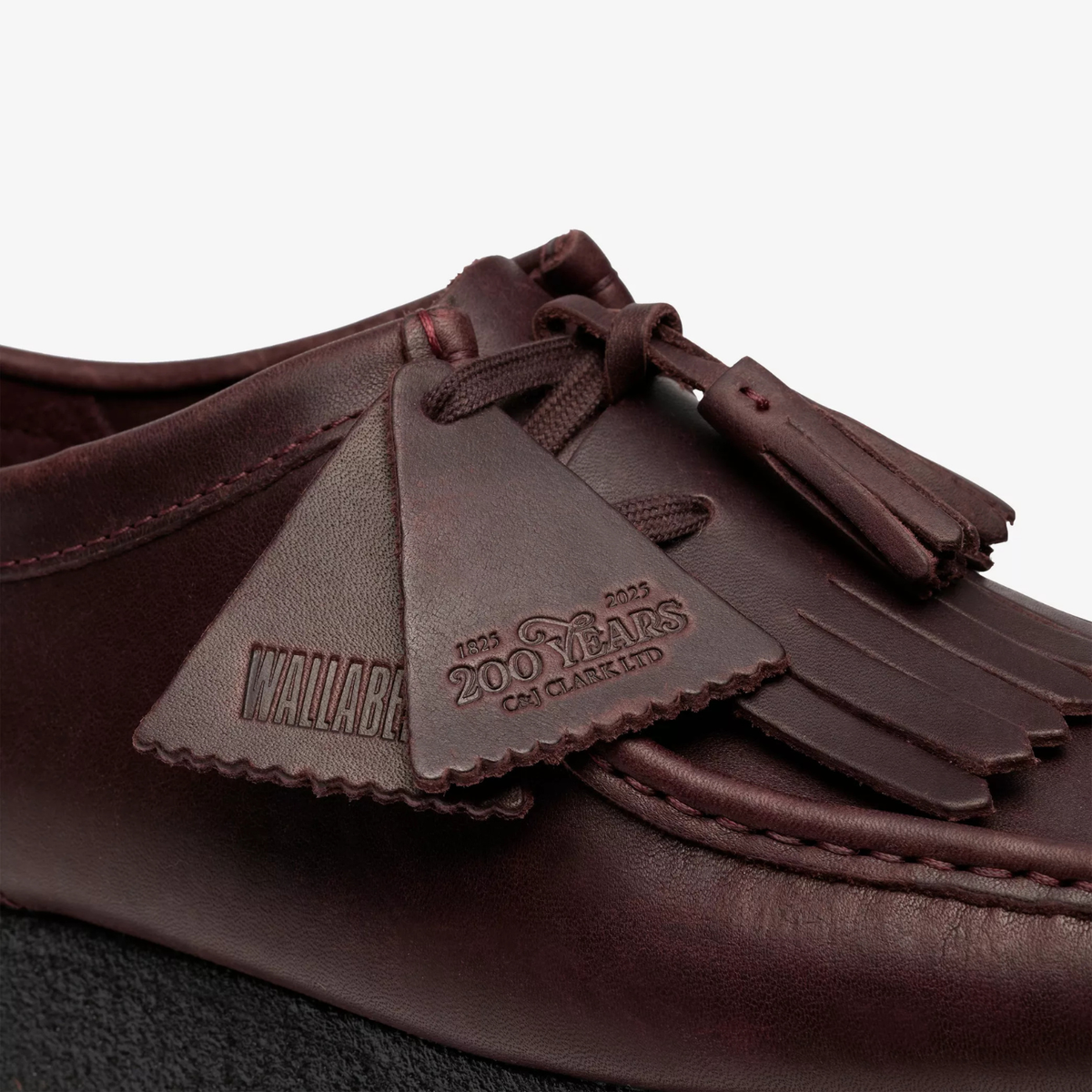 Clarks Wallabee Purple Grape Leather 