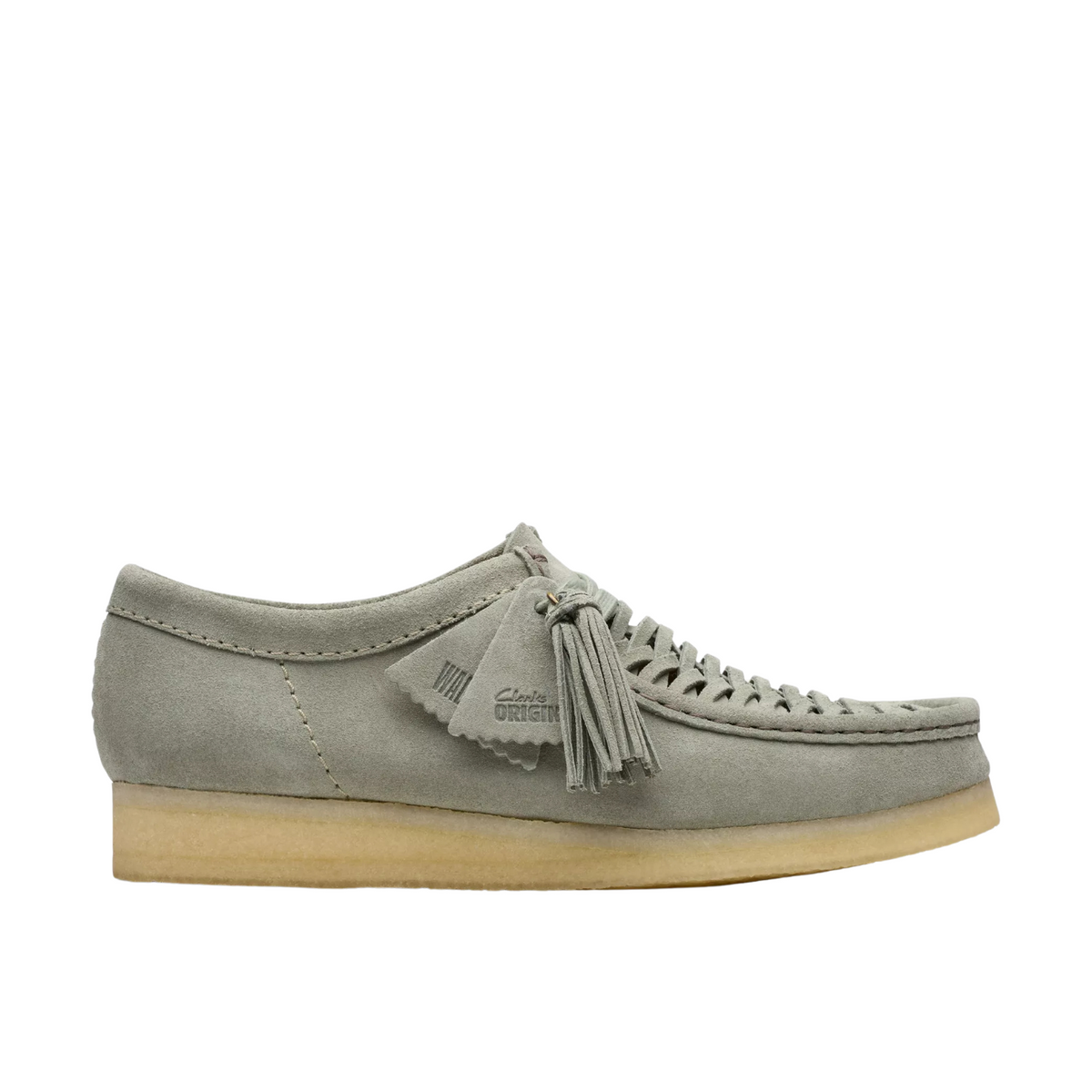 Clarks Wallabee Weave Sage Suede