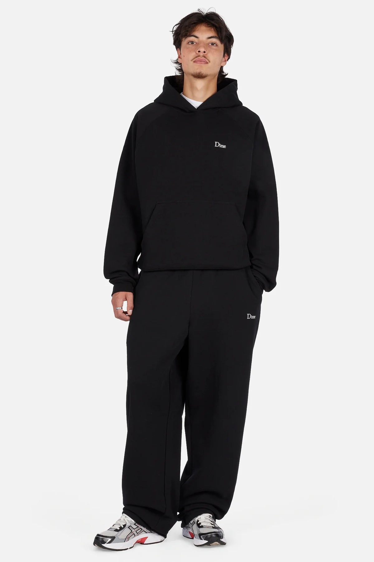 Dime Classic Small Logo Hoodie Black