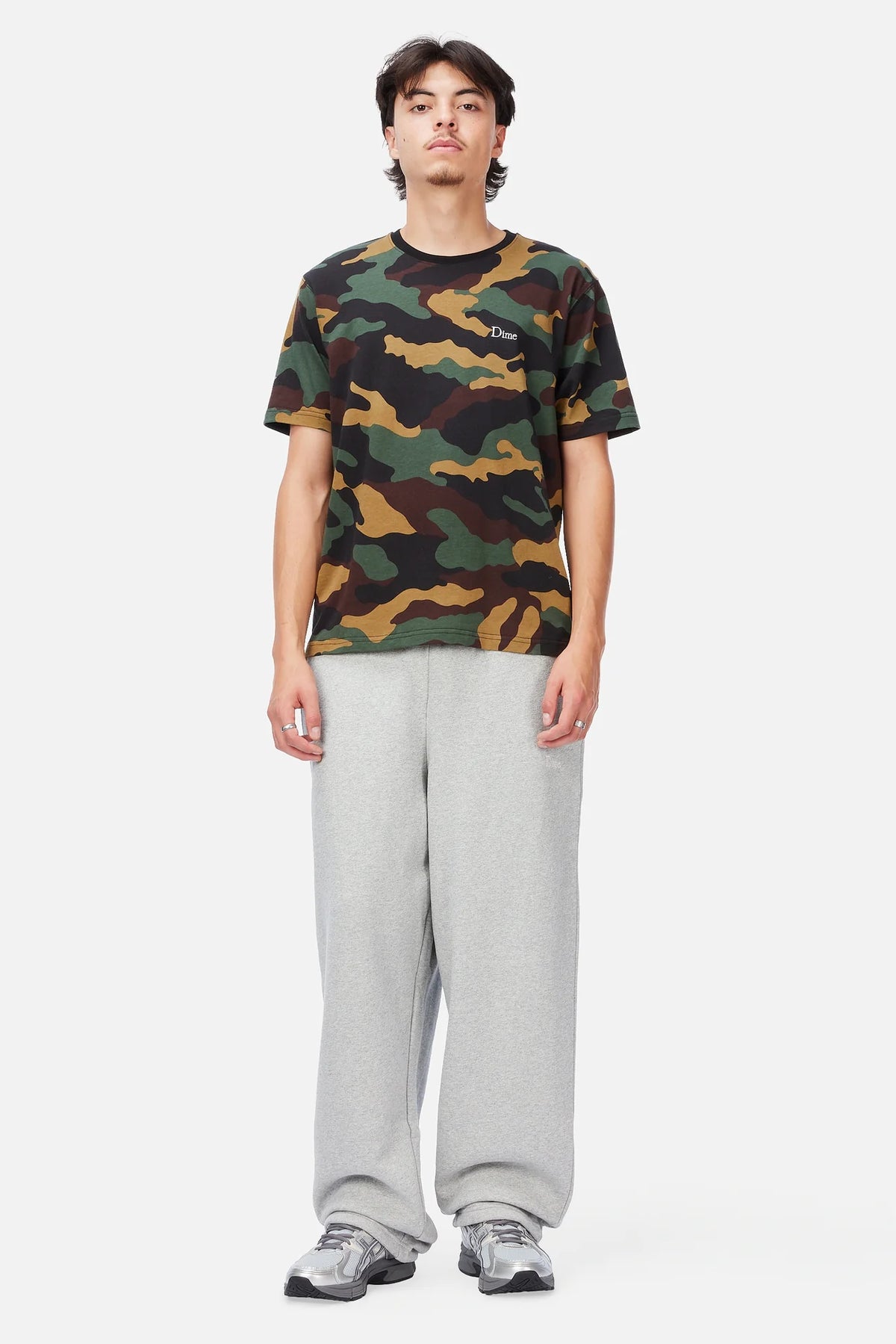 Dime Classic Logo T-Shirt Dark Camo