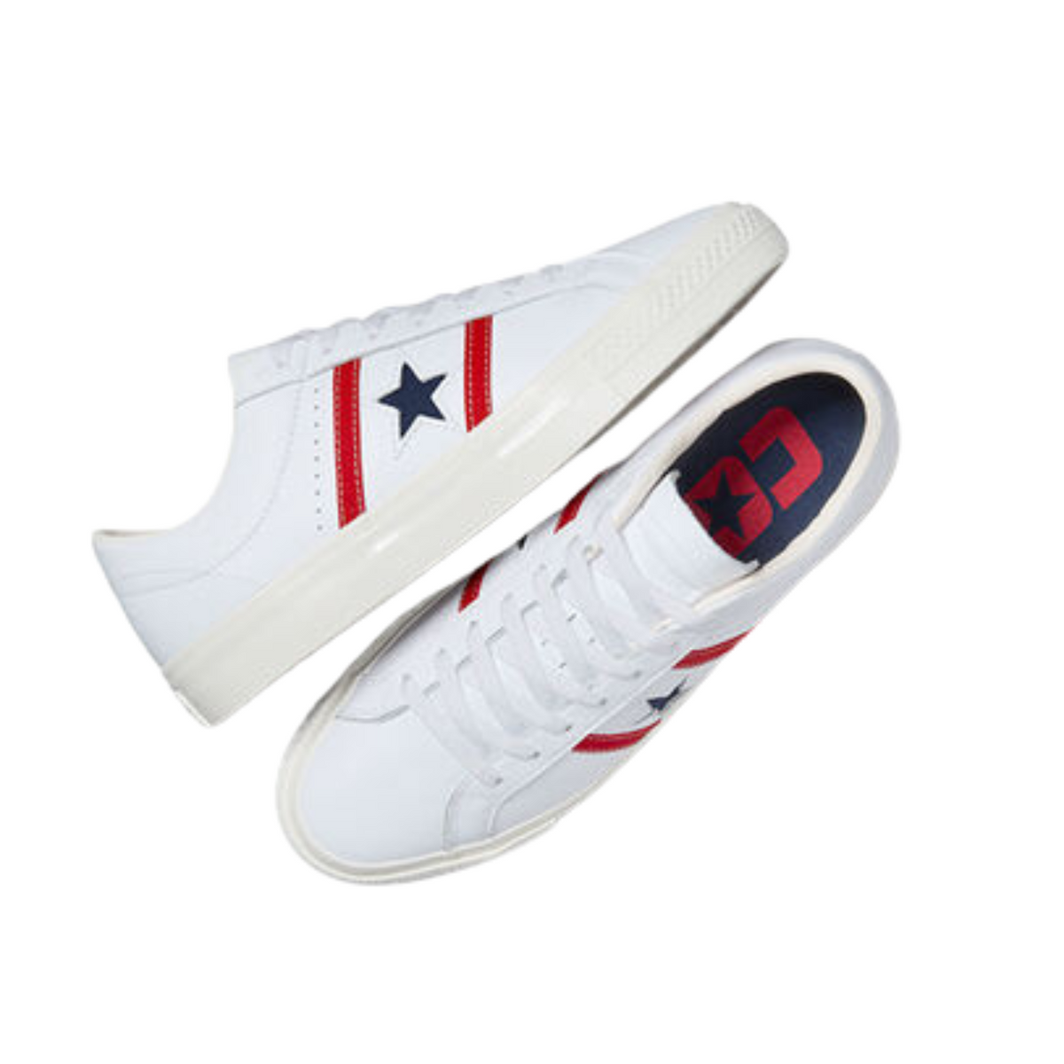 Converse Cons One Star Academy Pro Leather White/Red/Blue 