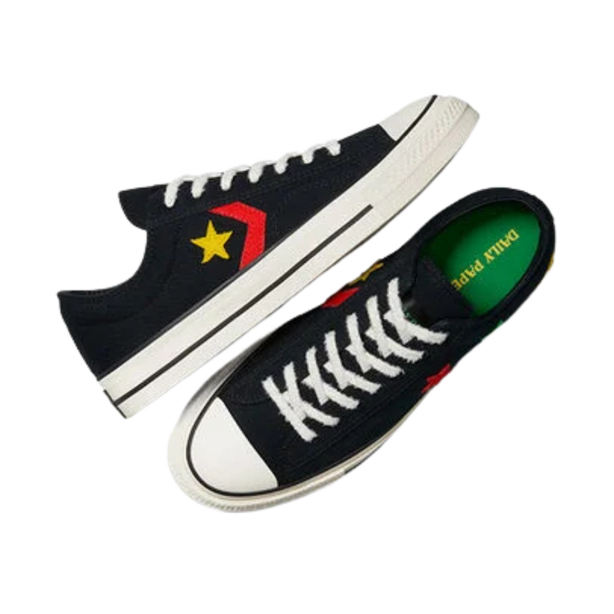 Converse x Daily Paper Star Player 76 OX - Black/Fern Green