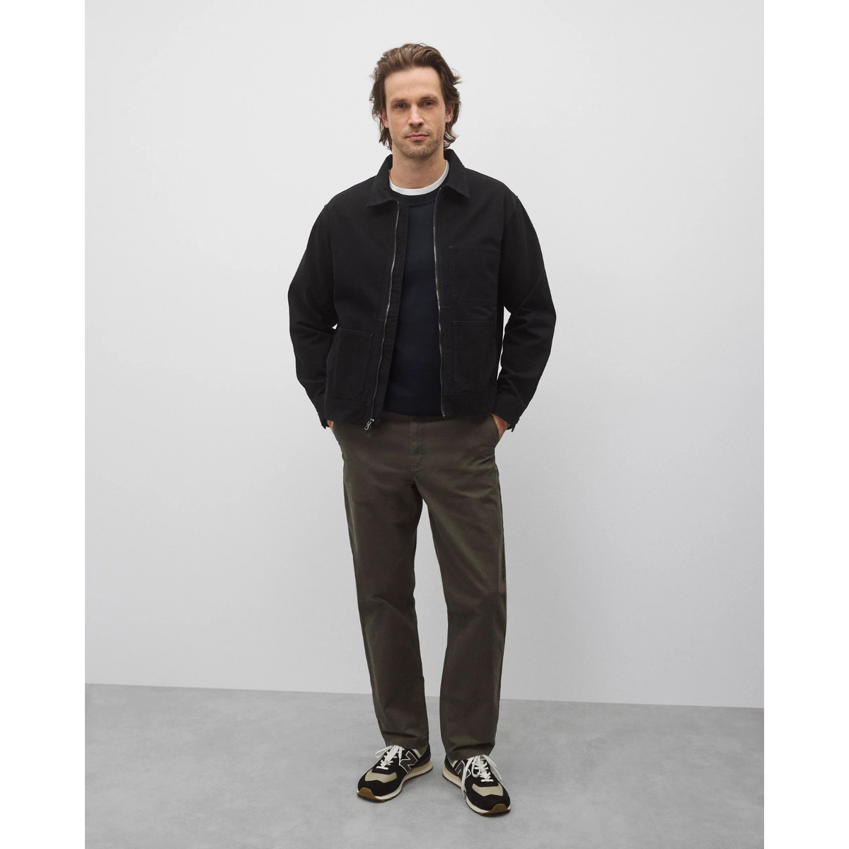 Cotton Canvas Grounds Jacket Black