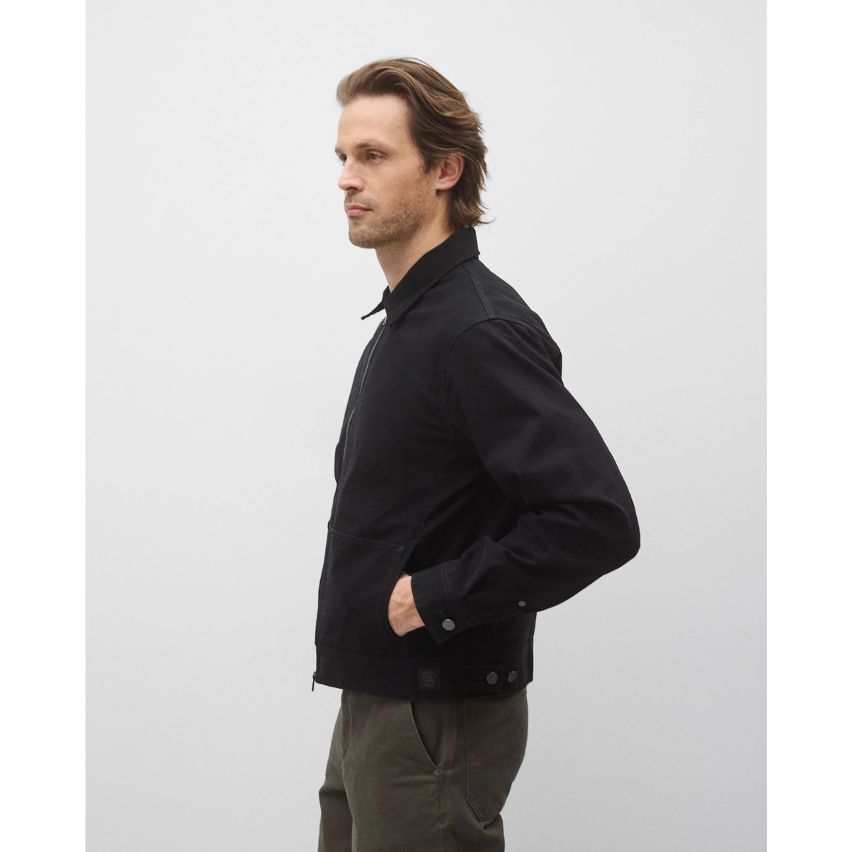 Cotton Canvas Grounds Jacket Black