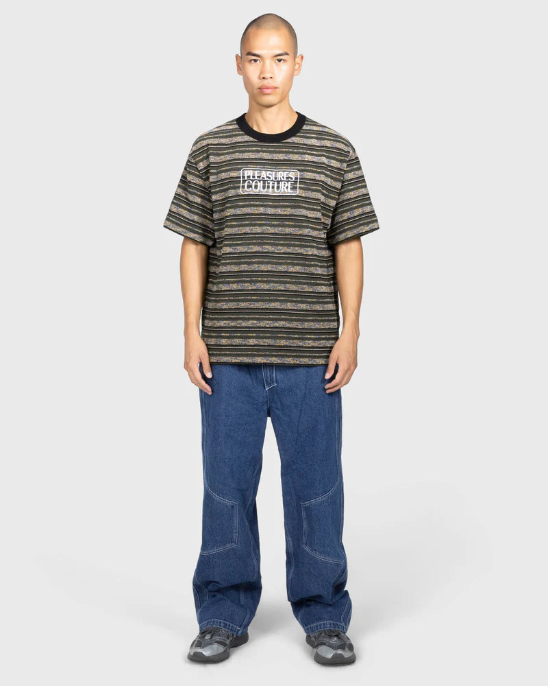 Pleasures Couture Stripe Shirt Dark Olive