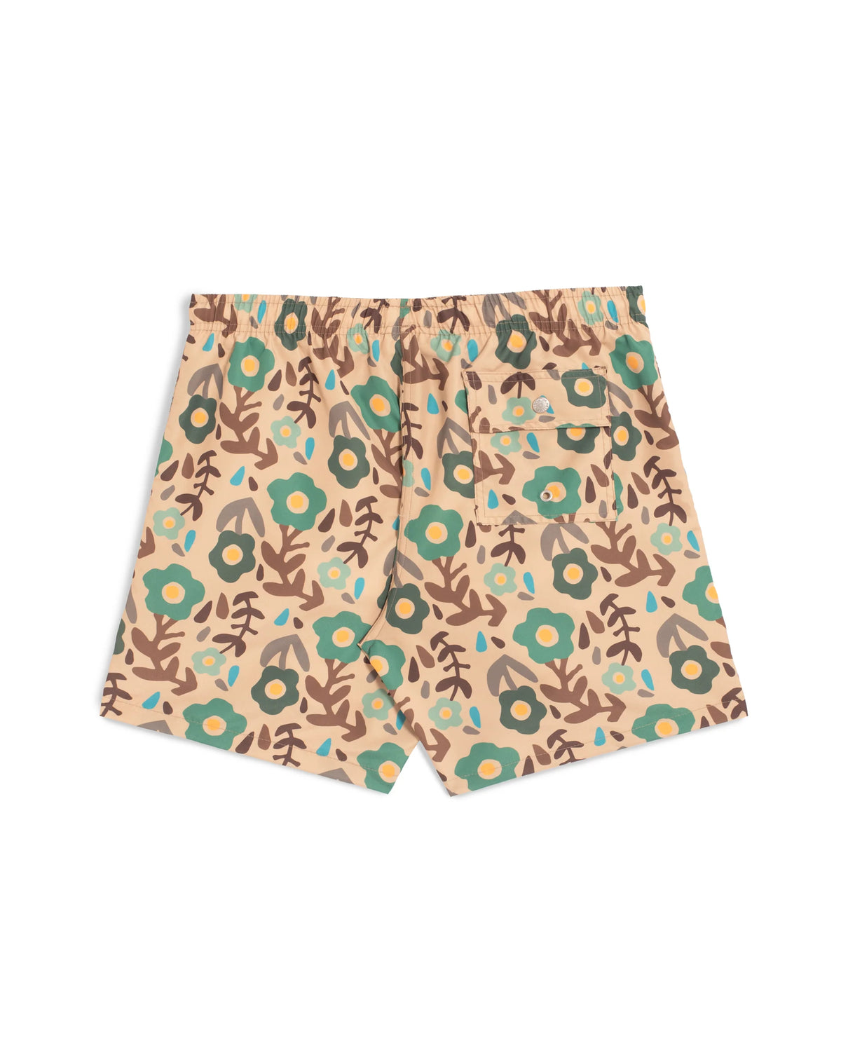 Bather Desert Meadow Swim Trunk Brown
