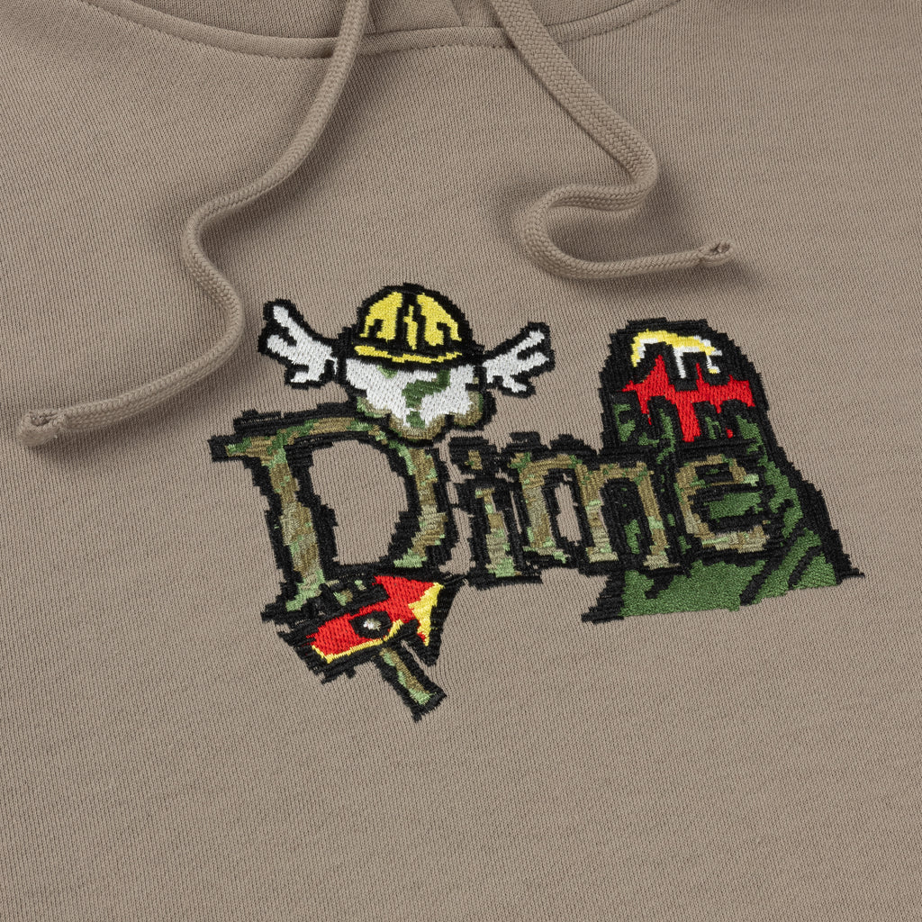 Dime Classic Fuzzy Hoodie Driftwood