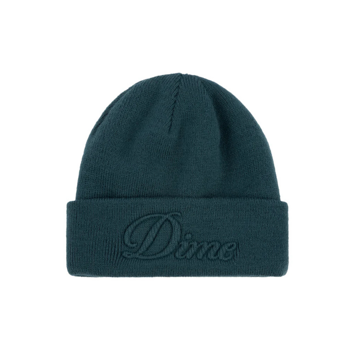 DIME Cursive Fold Beanie Teal