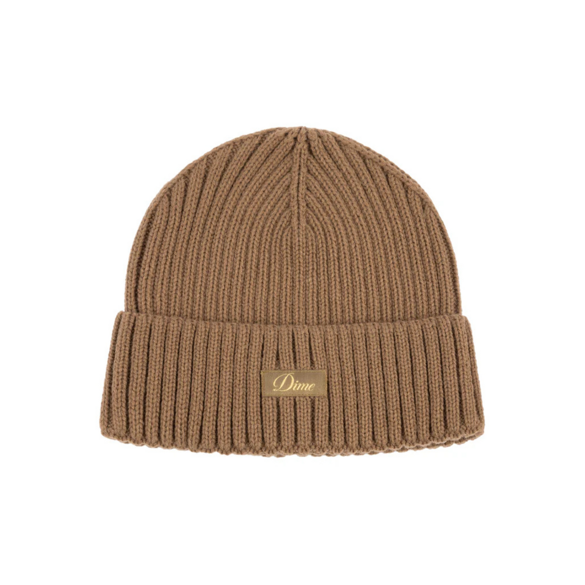DIME Cursive Rib Beanie Coffee