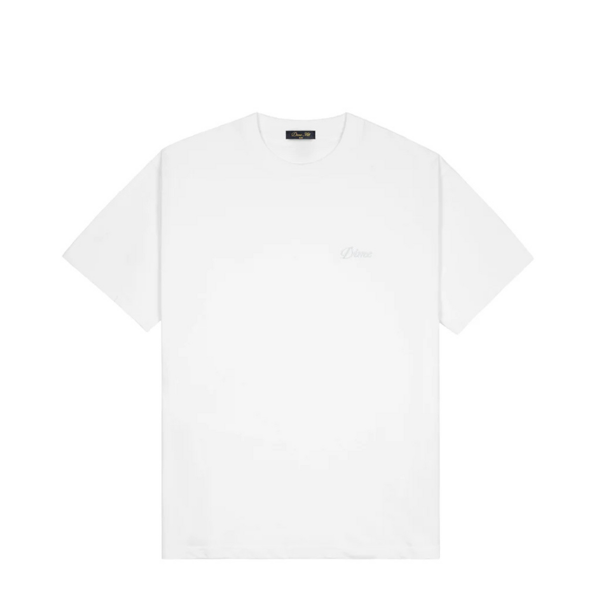 DIME Cursive Small Logo T-Shirt White